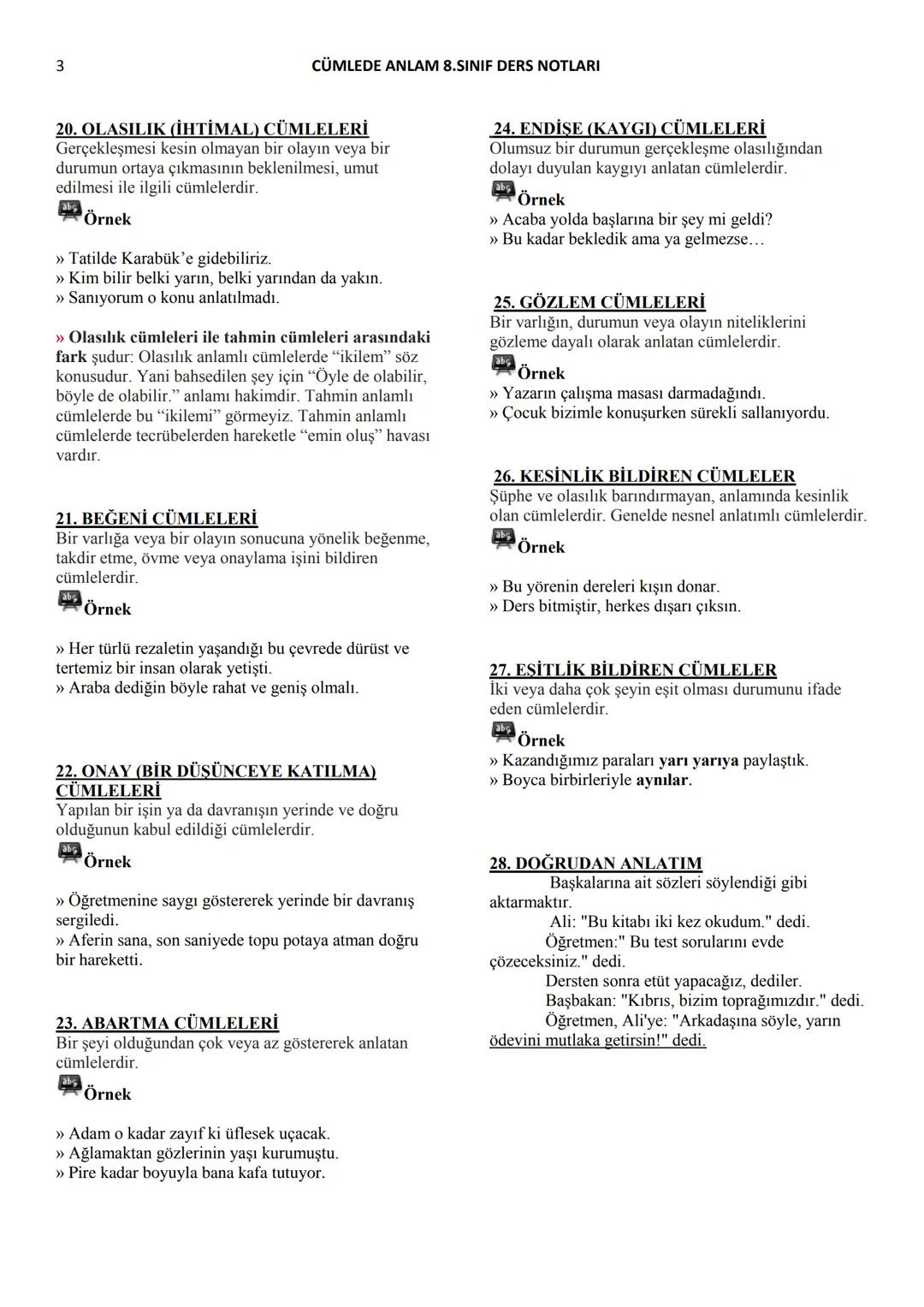 8.Sınıf Sözcükte Anlam Konu Anlatımı PDF
Sözcükte Anlam konusu, sözcüklerin farklı anlamlarda kullanılması ile ilgilidir. Kelimelerin birden