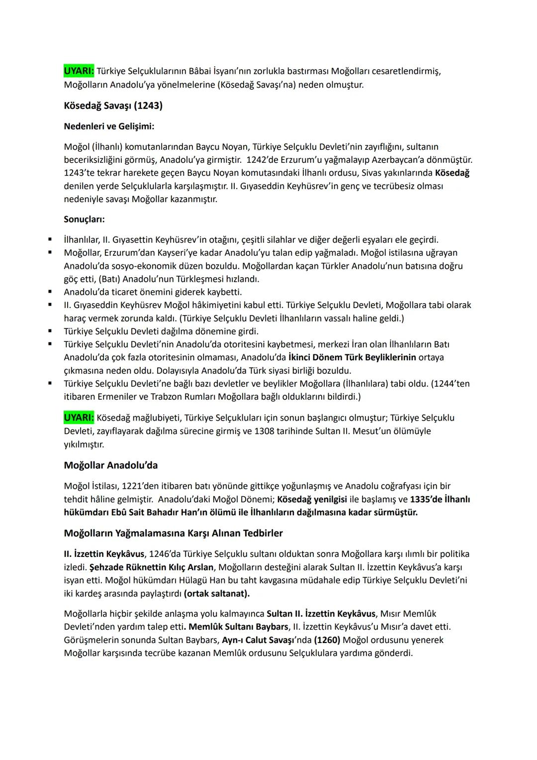 # 1. ANADOLU'YA TÜRK GÖÇLERİ VE BU GÖÇLERİN SOSYOKÜLTÜREL
ETKİLERİ
Türkiye Tarihi (XI-XII. Yüzyıllar Arası Dönem)
Saltuklular (1072-1202)