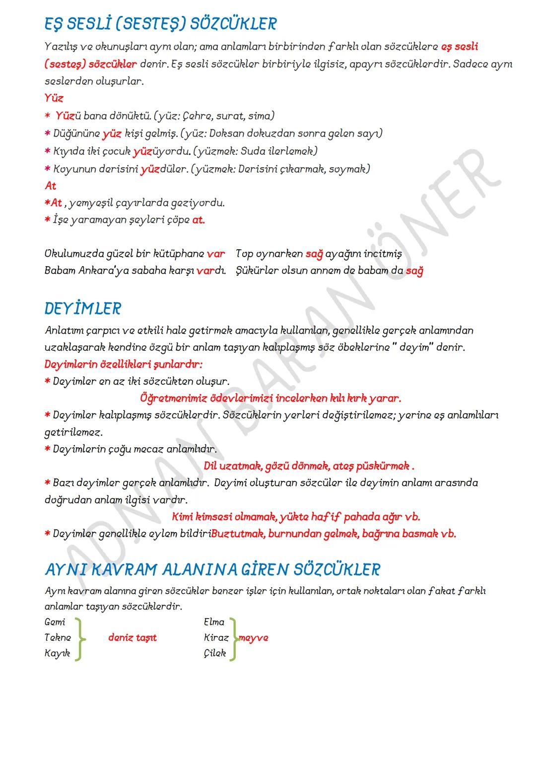 SÖZCÜKTE ANLAM
A. TEMEL (İLK) ANLAM
GERÇEK ANLAM
Bir sözcüğün akla elen ilk anlamıdır. Temel anlam, sözlükte ilk sırada yer alır; sözcüğün h