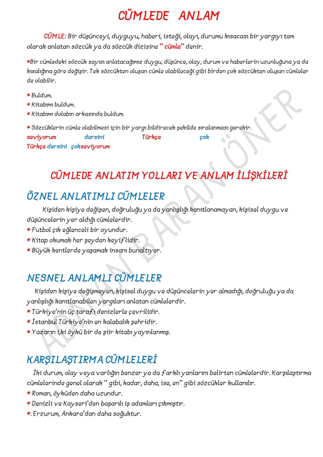 SÖZCÜKTE ANLAM
A. TEMEL (İLK) ANLAM
GERÇEK ANLAM
Bir sözcüğün akla elen ilk anlamıdır. Temel anlam, sözlükte ilk sırada yer alır; sözcüğün h