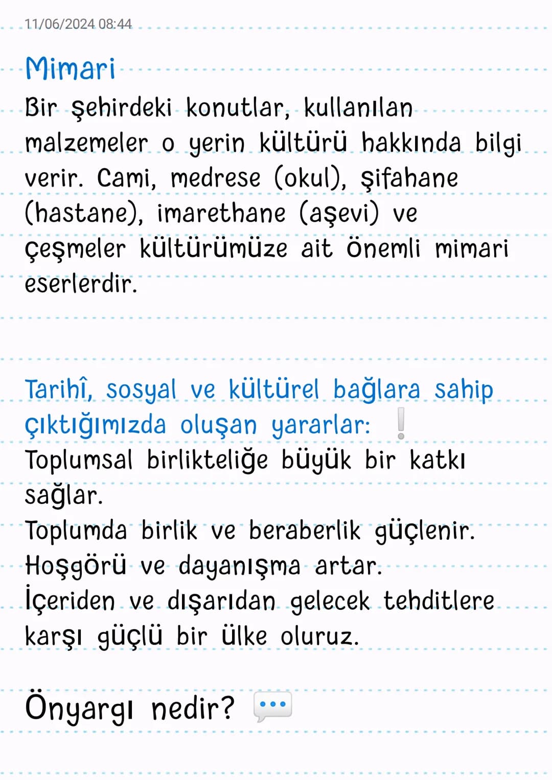 6. Sınıf Sosyal bilgiler 1-2. Ünite 💬 – 6. sayfa