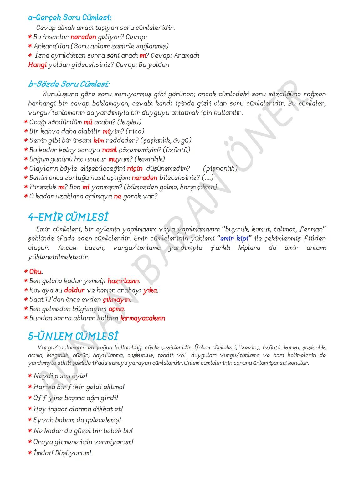 FİİLİMSİLER (EYLEMSİLER)
FİİLİMSİ: Fiillerden türemiş olmakla birlikte bir fiil gibi çekimlenemeyen olumlu, olumsuz
şekilleri yapılabilen v