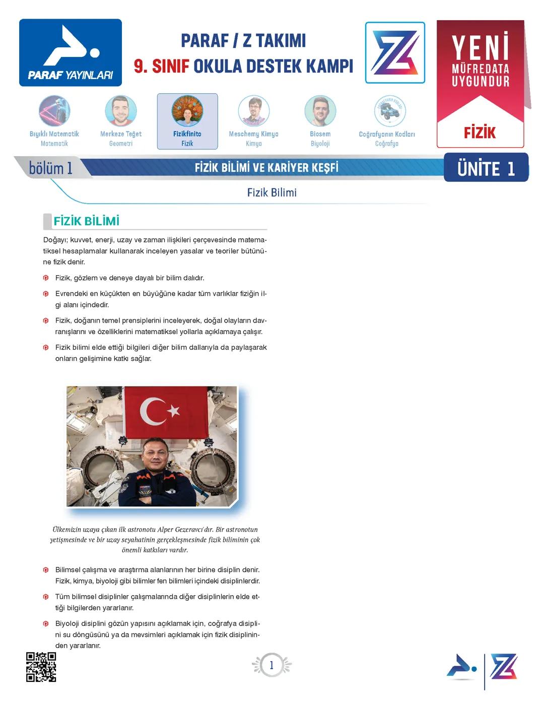 9.SINIF FİZİK DERS NOTU