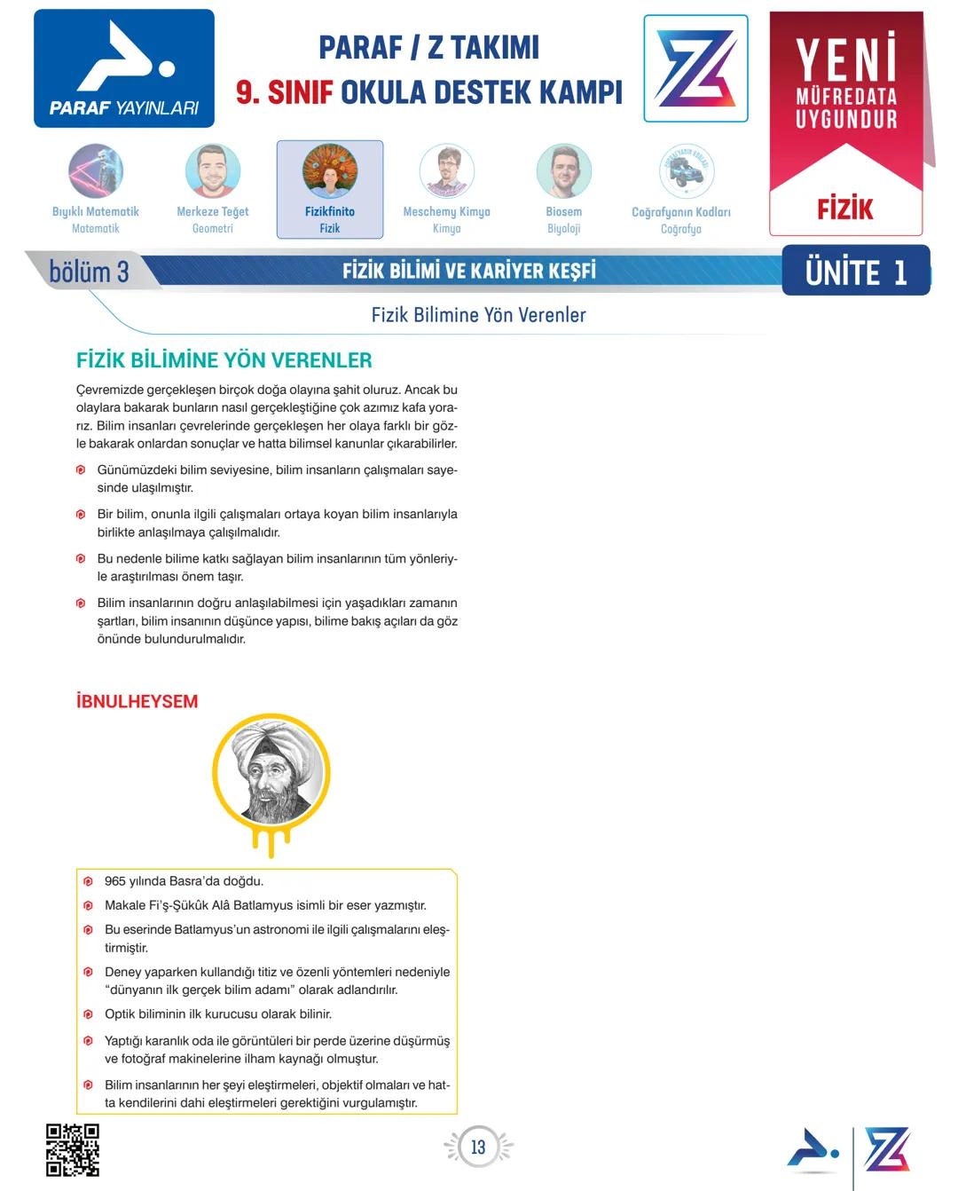 PARAF YAYINLARI
Bıyıklı Matematik
Matematik
bölüm 1
PARAF / Z TAKIMI
9. SINIF OKULA DESTEK KAMPI
N
YENİ
MÜFREDATA
UYGUNDUR
Merkeze Teģet
Geo