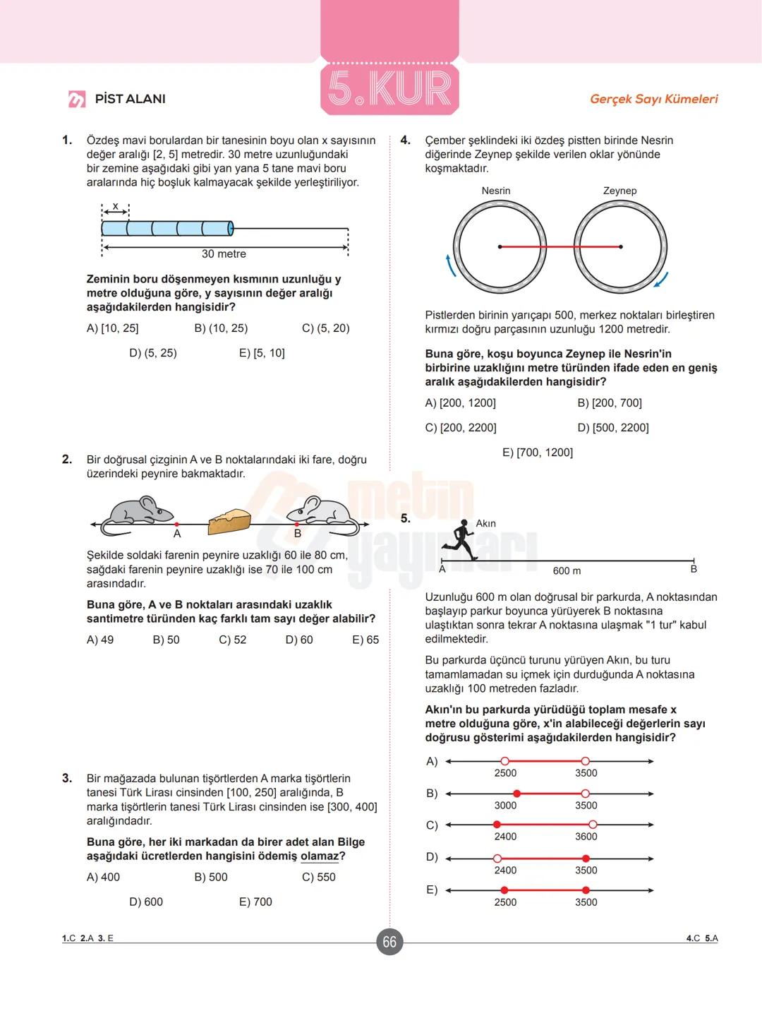 # ✔ ISINMA HAREKETLERİ
## Klasikleşmiş Uygulamalar
1. a-1 ve b = -2 için
$a^{-b}-b^{-a}$ ifadesinin değeri kaçtır?
A)-5
B) 2
C) 3
D)