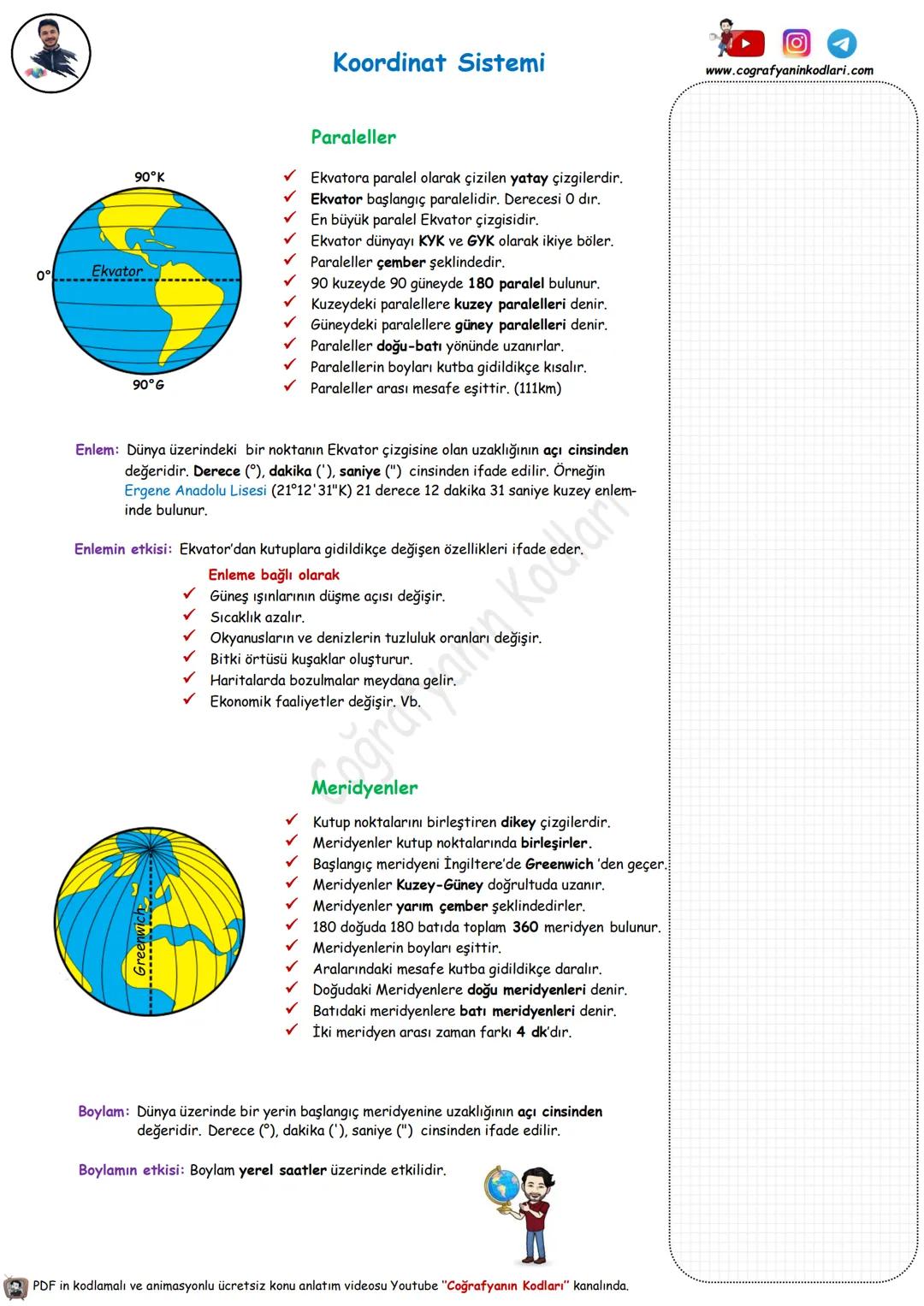 Coğrafyanın Kodları
Youtube Video Ders Notları
Youtube'un En Büyük Coğrafya Kanalı
9.Sınıf Doğa ve İnsan
Coğrafya: Doğa (Fiziki) ve İnsan (B