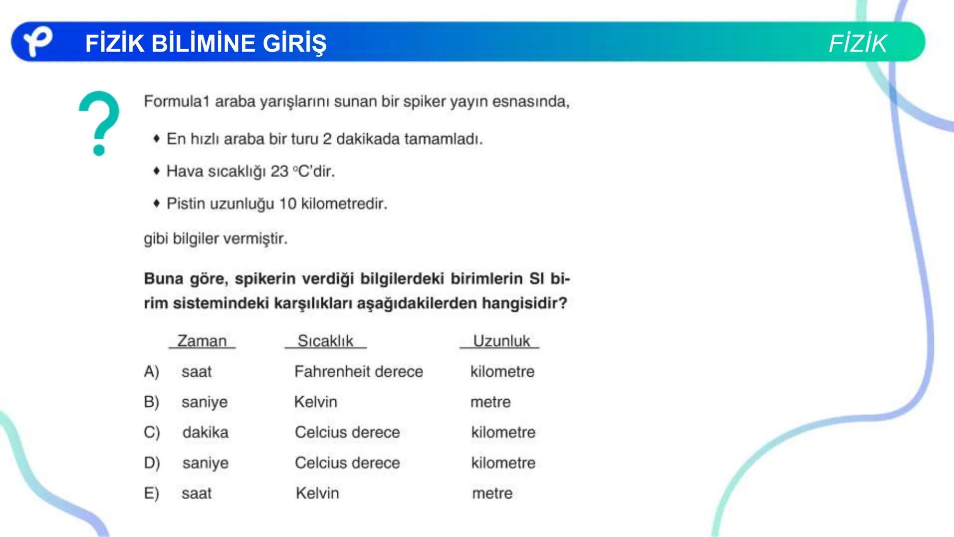 FİZİK
FİZİK BİLİMİNE GİRİŞ
P Pakodemy PFİZİK BİLİMİNE GİRİŞ
Fizik Nedir ?
FİZİK
Fizik: Uzayı, zamanı, maddeyi, enerjiyi ve bunlar arasındaki