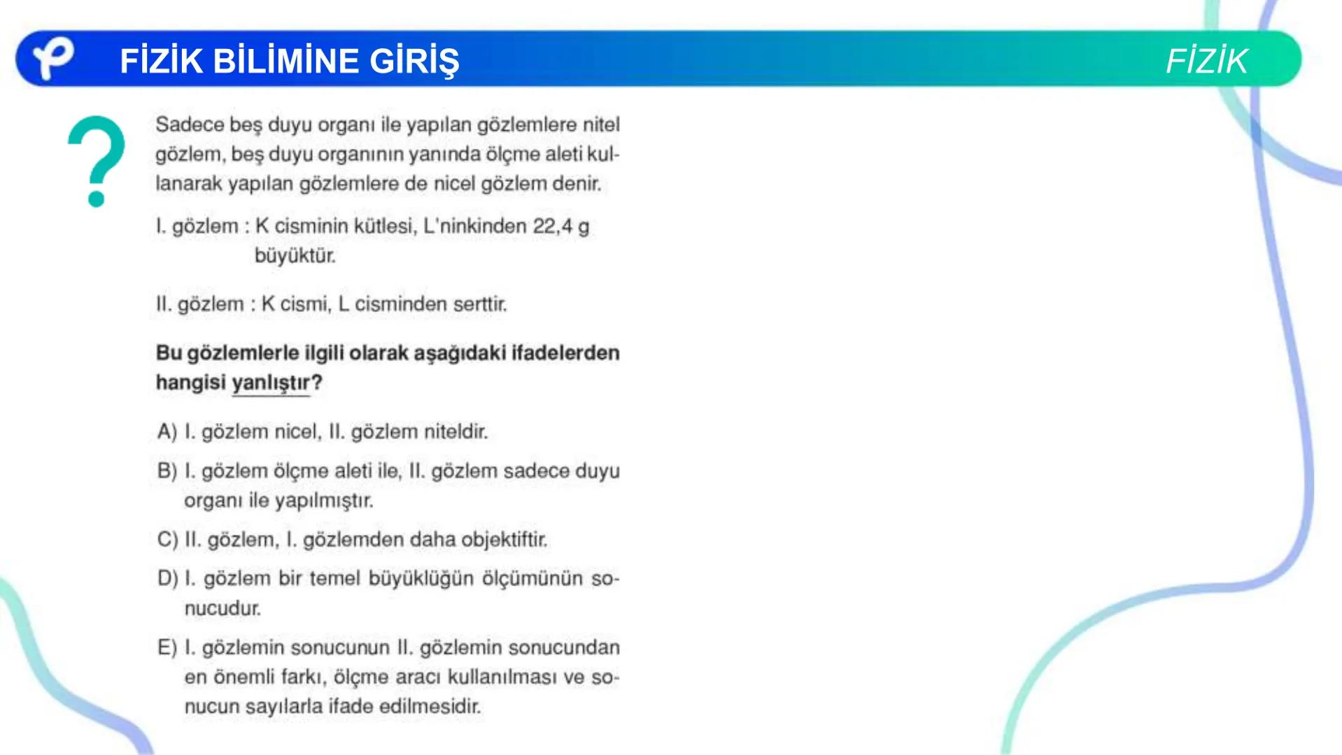 FİZİK
FİZİK BİLİMİNE GİRİŞ
P Pakodemy PFİZİK BİLİMİNE GİRİŞ
Fizik Nedir ?
FİZİK
Fizik: Uzayı, zamanı, maddeyi, enerjiyi ve bunlar arasındaki