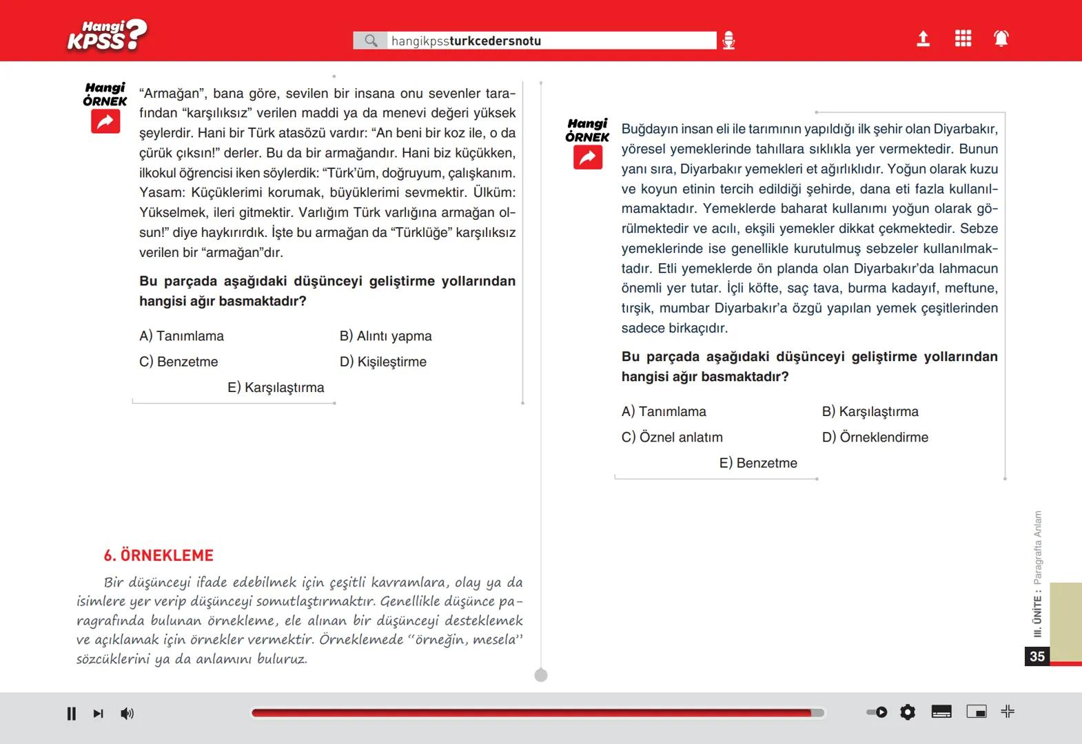 # Ünite
# 3
# Paragrafta Anlam
# Hangi
# KPSS? # Hangi
KPSS
Qhangikpssturkcedersnotu
# PARAGRAFTA ANLATIM BİÇİMLERİ
## 1. AÇIKLAMA
El