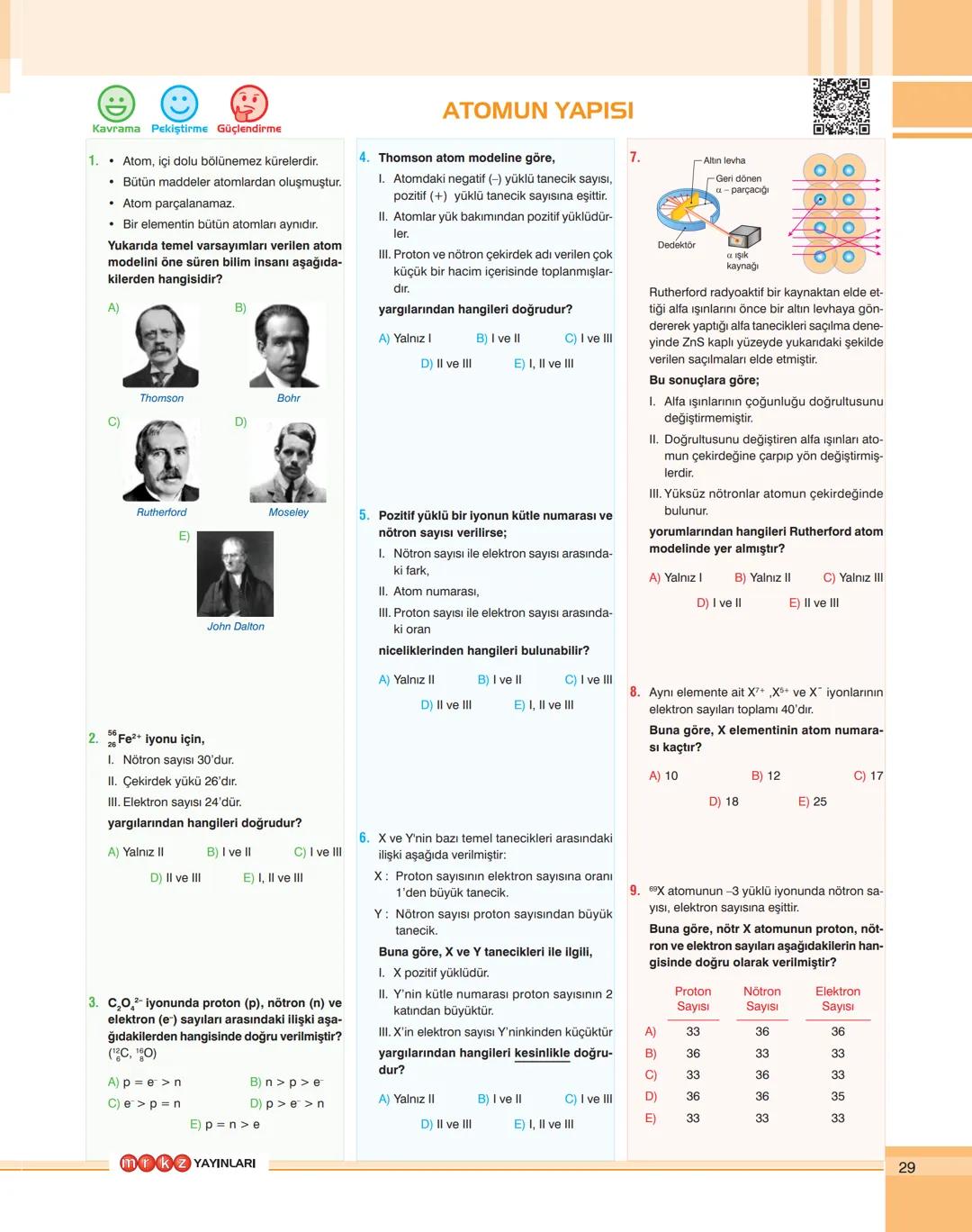 YKS
HAZIRLIK
İDEALİNİZDEKİ
ÜNİVERSİTE
İÇİN PLANLANMIŞ
EN İYİ YOL
QR UYGULAMASI
Karekodları (QR) okutarak
kitaplardaki konu anlatım
videoları