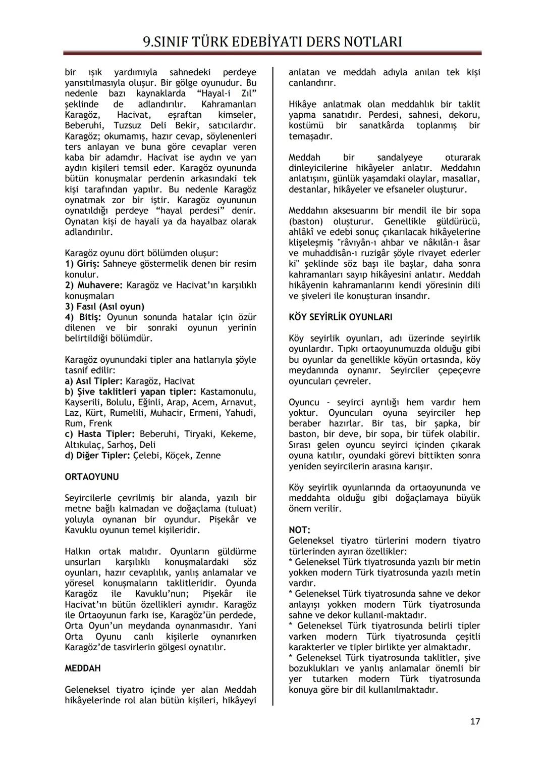 9.SINIF TÜRK EDEBİYATI DERS NOTLARI
I. ÜNİTE - GÜZEL SANATLAR VE EDEBİYAT
GÜZEL SANATLAR İÇİNDE EDEBİYATIN YERİ
Güzel sanatları diğer ese