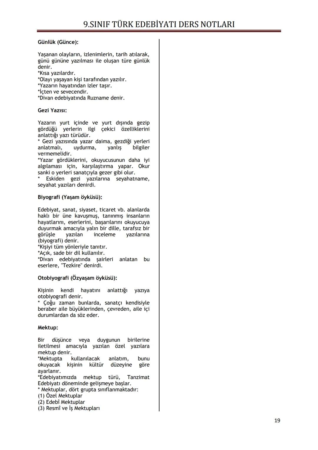 9.SINIF TÜRK EDEBİYATI DERS NOTLARI
I. ÜNİTE - GÜZEL SANATLAR VE EDEBİYAT
GÜZEL SANATLAR İÇİNDE EDEBİYATIN YERİ
Güzel sanatları diğer ese