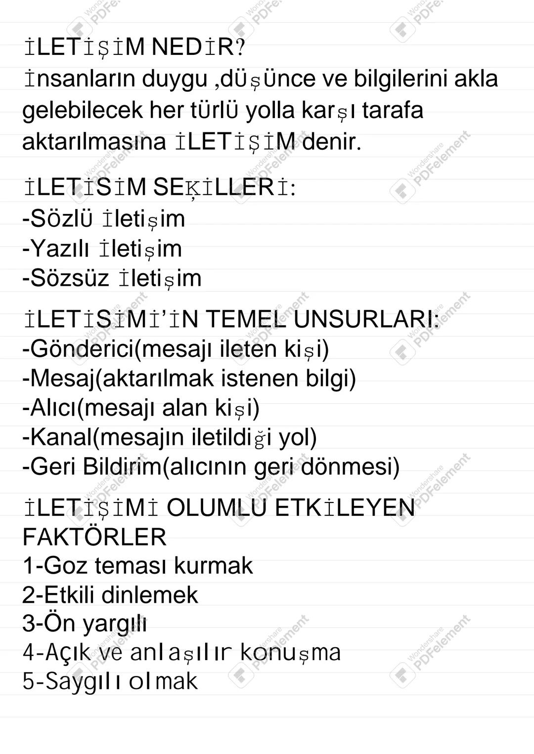 İLETİŞİM NEDİR?