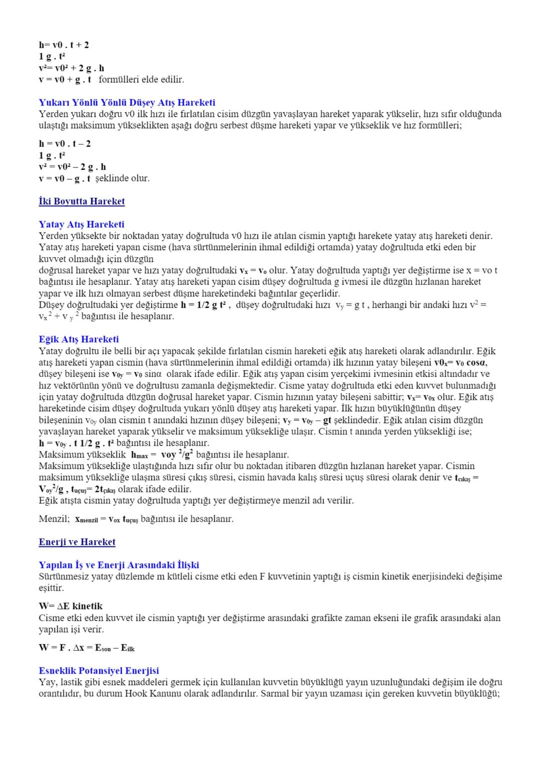 # 9. SINIF FİZİK DERS NOTLARI
# 1. ÜNİTE : FİZİK BİLİMİNE GİRİŞ
## Fizik Biliminin Evrendeki Rolü
Madde enerji etkileşimini inceleyen, do