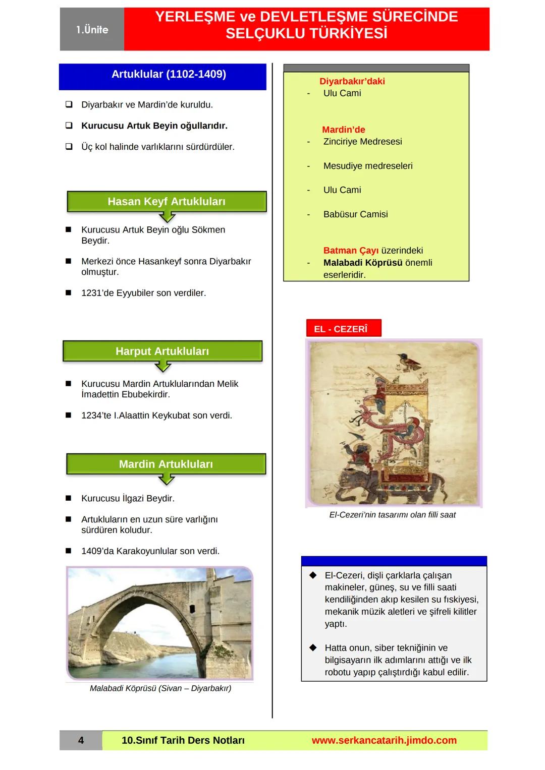 1.Ünite
YERLEŞME ve DEVLETLEŞME SÜRECİNDE
SELÇUKLU TÜRKİYESİ
Mevlânâ Cami ve Müzesi - Konya
ANADOLU'YA TÜRK GÖÇLERİ
XI. yüzyılda Anadolu'ya