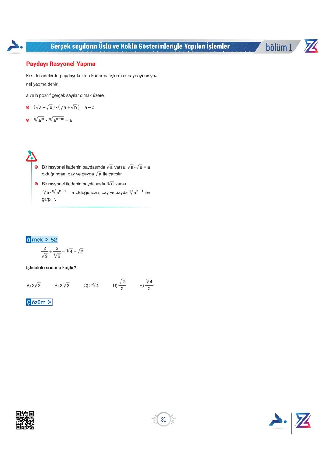 PARAF YAYINLARI
PARAF / Z TAKIMI
9. SINIF OKULA DESTEK KAMPI
N
YENİ
MÜFREDATA
UYGUNDUR
Bıyıklı Matematik
Matematik
bölüm 1
Merkeze Teģet
Geo