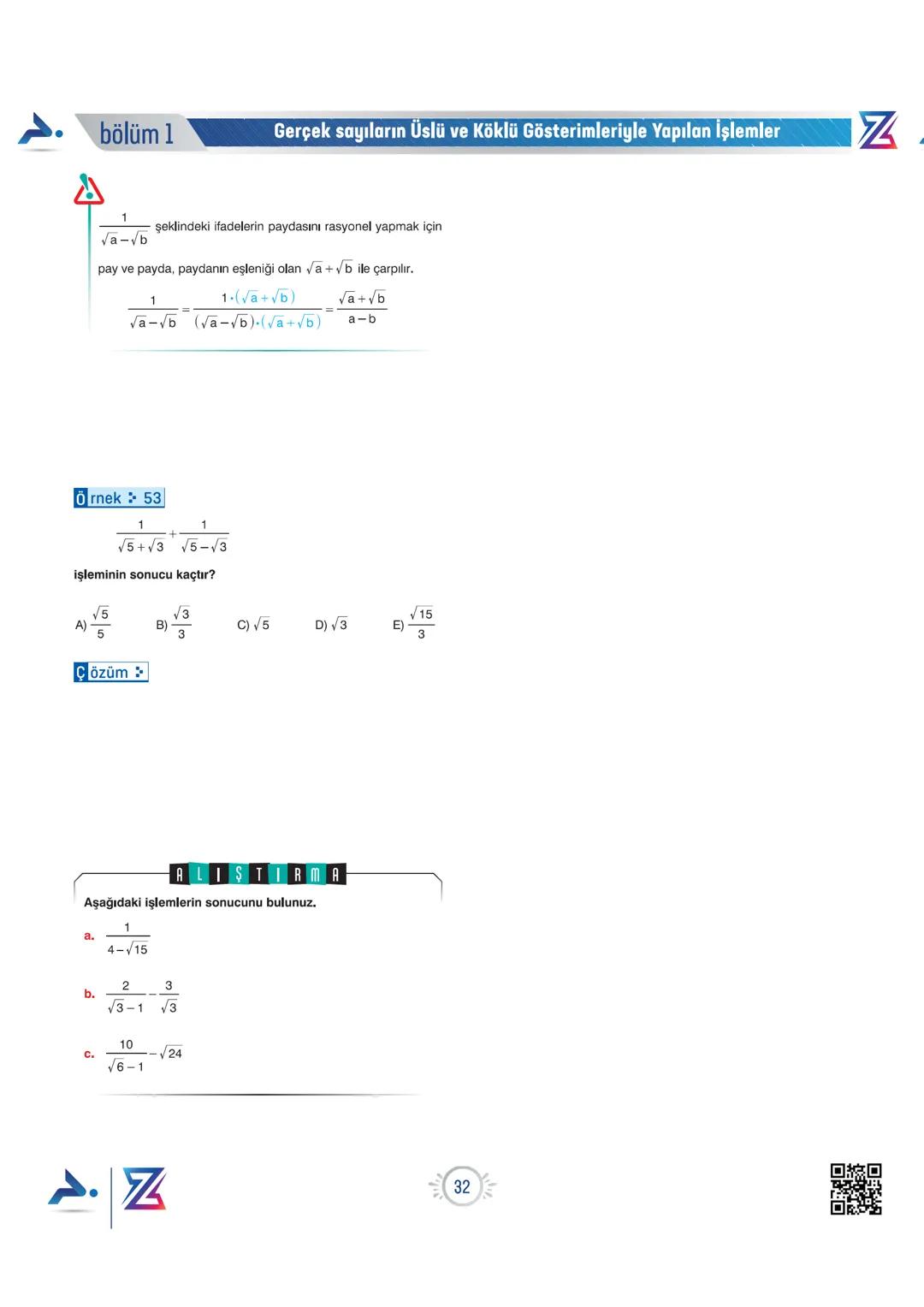 PARAF YAYINLARI
PARAF / Z TAKIMI
9. SINIF OKULA DESTEK KAMPI
N
YENİ
MÜFREDATA
UYGUNDUR
Bıyıklı Matematik
Matematik
bölüm 1
Merkeze Teģet
Geo