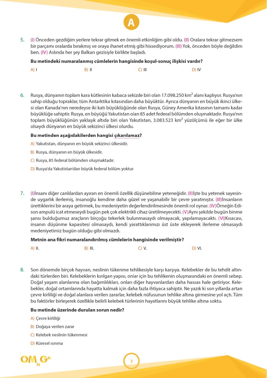 241005
7.
SINIF
SÜREÇ DEĞERLENDİRME
UYGULAMASI
A
KİTAPÇIĞI
Adı Soyadı: .................................................................