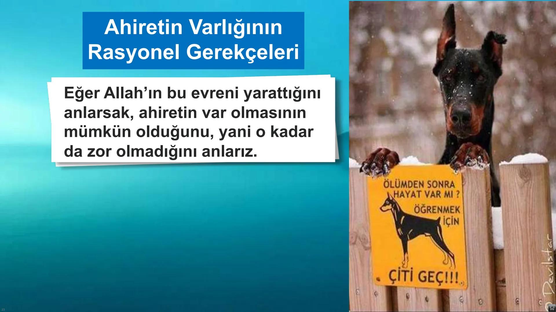 # Ders: Din Kültürü ve Ahlak Bilgisi
# Ünite: I - Dünya ve Ahiret
## Başlıklar:
* Varoluşun ve Hayatın Anlamı
* Ahiret Âlemi
* Ahirete Uğu
