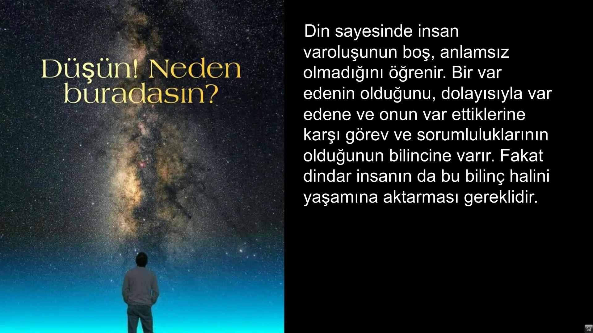 # Ders: Din Kültürü ve Ahlak Bilgisi
# Ünite: I - Dünya ve Ahiret
## Başlıklar:
* Varoluşun ve Hayatın Anlamı
* Ahiret Âlemi
* Ahirete Uğu