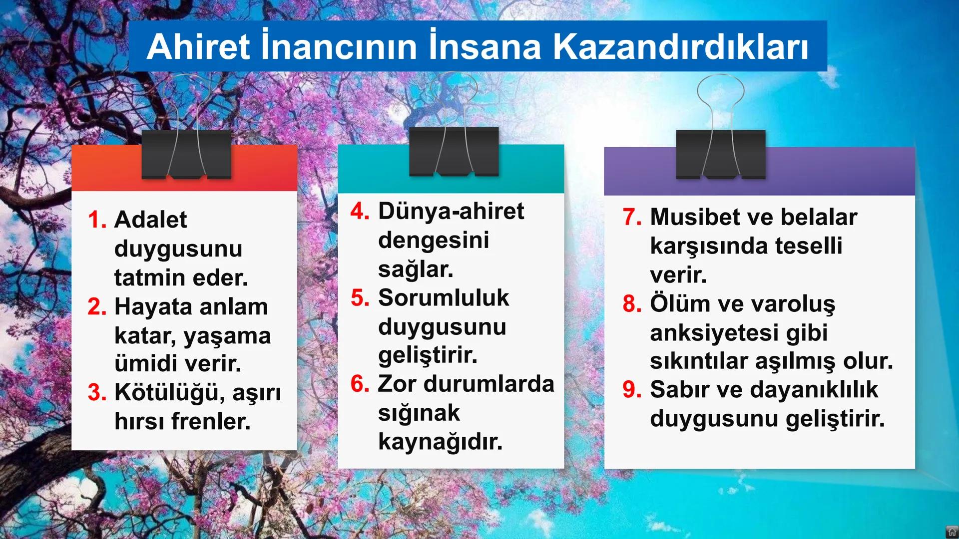 # Ders: Din Kültürü ve Ahlak Bilgisi
# Ünite: I - Dünya ve Ahiret
## Başlıklar:
* Varoluşun ve Hayatın Anlamı
* Ahiret Âlemi
* Ahirete Uğu
