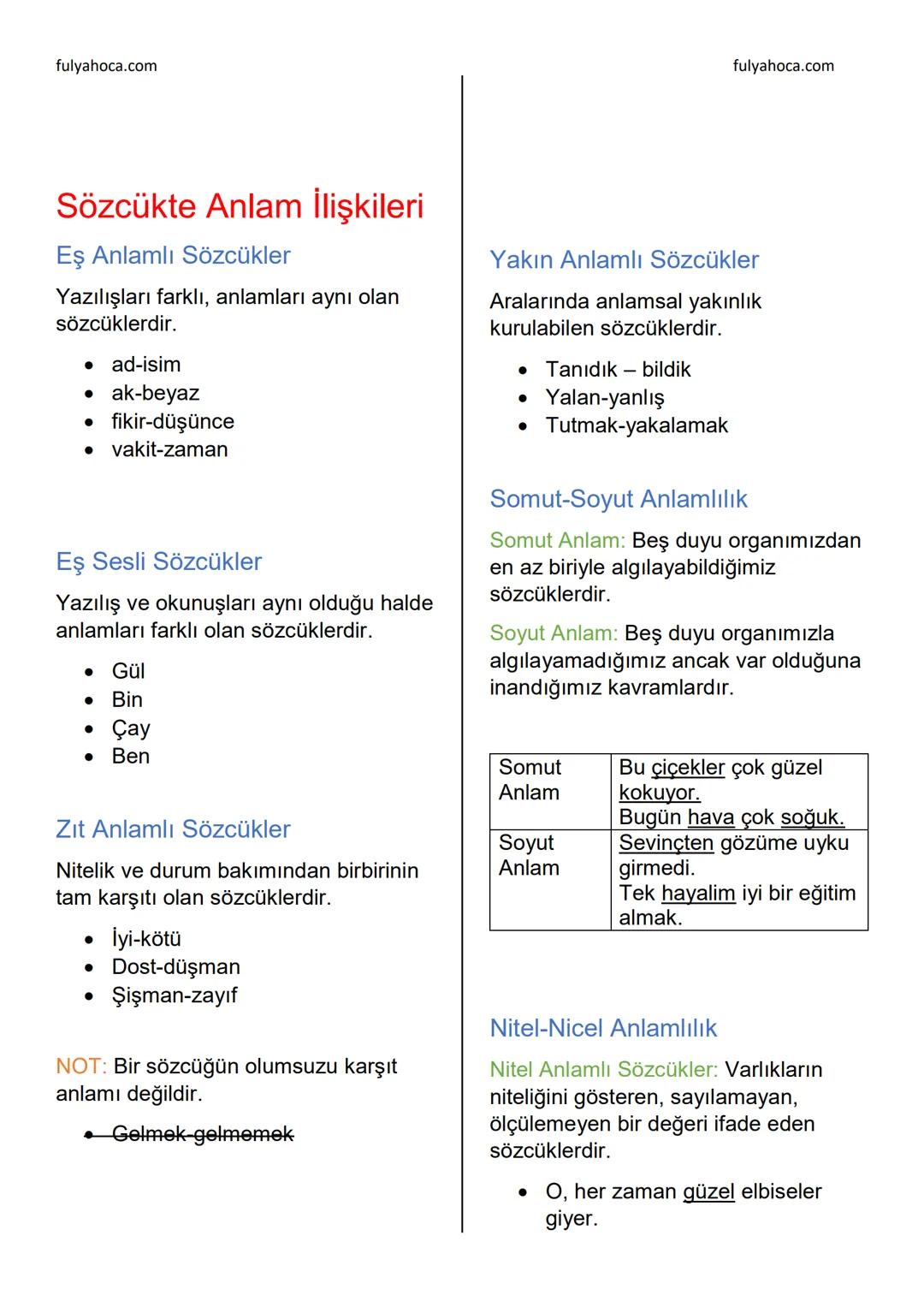 fulyahoca.com
# FİİLLER (EYLEMLER)
Bir oluşu, bir durumu veya bir kılışı kip
ve kişiye bağlayarak anlatan
sözcüklere denir.
İsmi fiilden ay