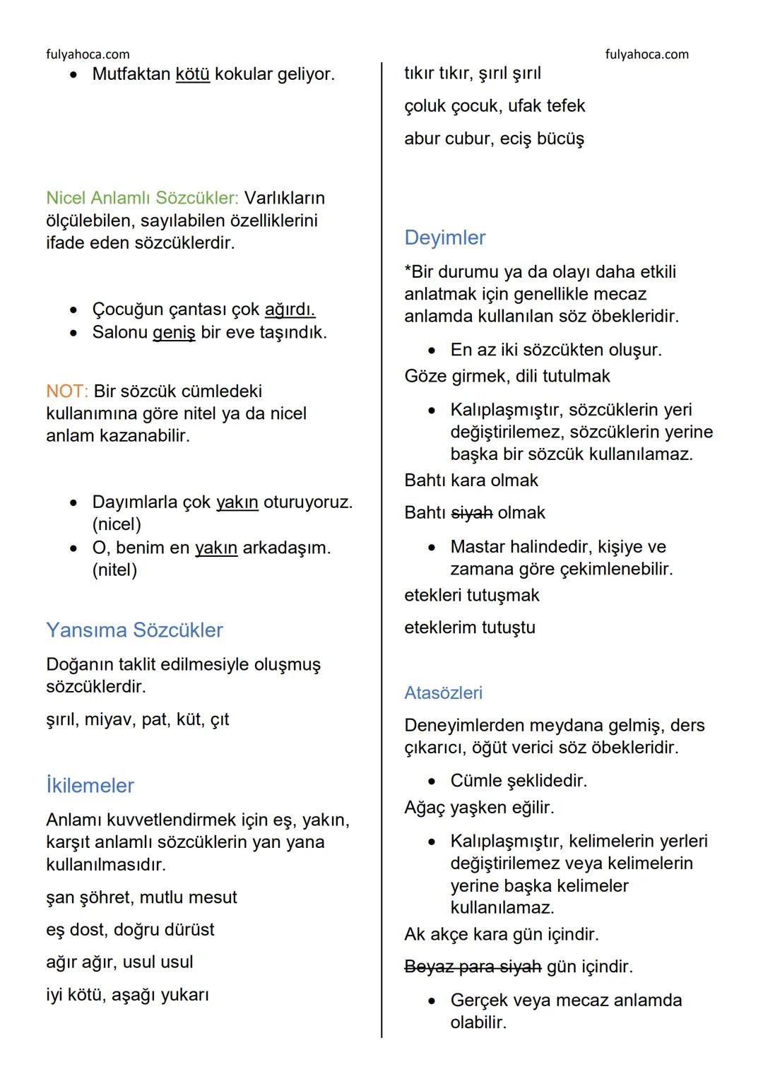 fulyahoca.com
# FİİLLER (EYLEMLER)
Bir oluşu, bir durumu veya bir kılışı kip
ve kişiye bağlayarak anlatan
sözcüklere denir.
İsmi fiilden ay