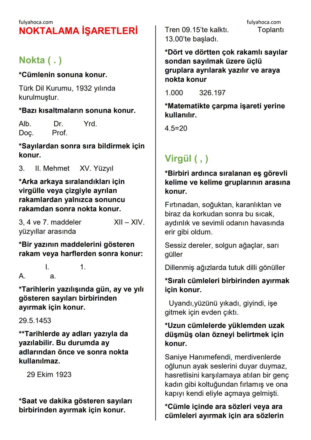 fulyahoca.com
# FİİLLER (EYLEMLER)
Bir oluşu, bir durumu veya bir kılışı kip
ve kişiye bağlayarak anlatan
sözcüklere denir.
İsmi fiilden ay