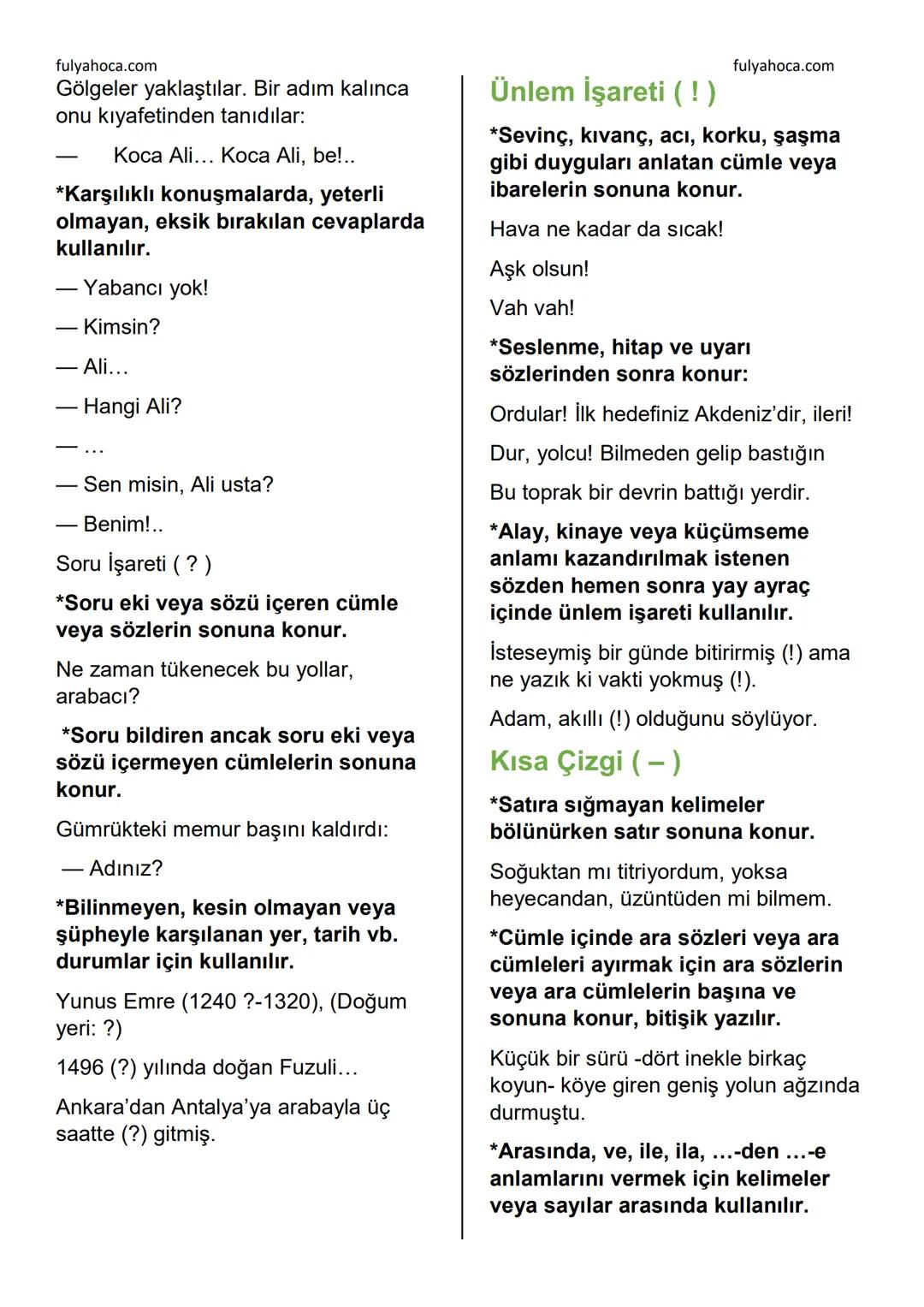 fulyahoca.com
# FİİLLER (EYLEMLER)
Bir oluşu, bir durumu veya bir kılışı kip
ve kişiye bağlayarak anlatan
sözcüklere denir.
İsmi fiilden ay