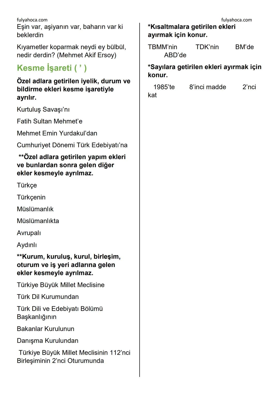 fulyahoca.com
# FİİLLER (EYLEMLER)
Bir oluşu, bir durumu veya bir kılışı kip
ve kişiye bağlayarak anlatan
sözcüklere denir.
İsmi fiilden ay