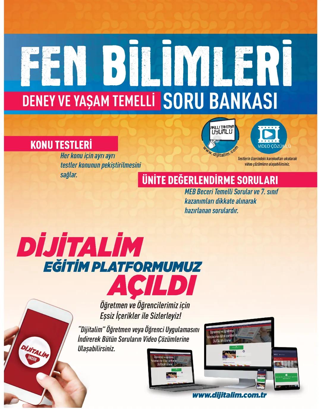 7sınıf fen bilimleri sorubankası
