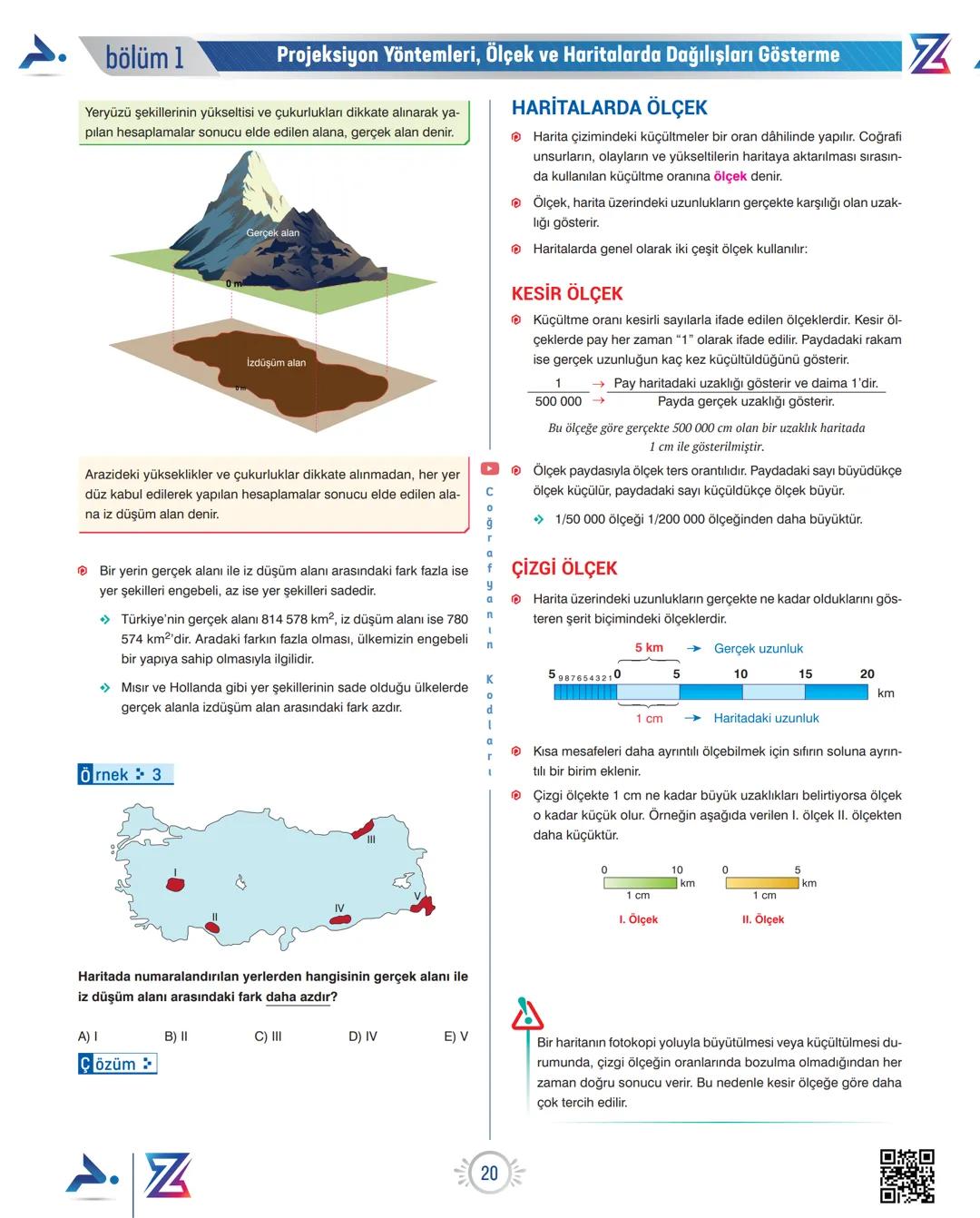 # Projeksiyon Yöntemleri, Ölçek ve Haritalarda Dağılışları Gösterme
# PROJEKSİYON YÖNTEMLERİ
* Küre şeklindeki Dünya, düz bir zemine çiz
