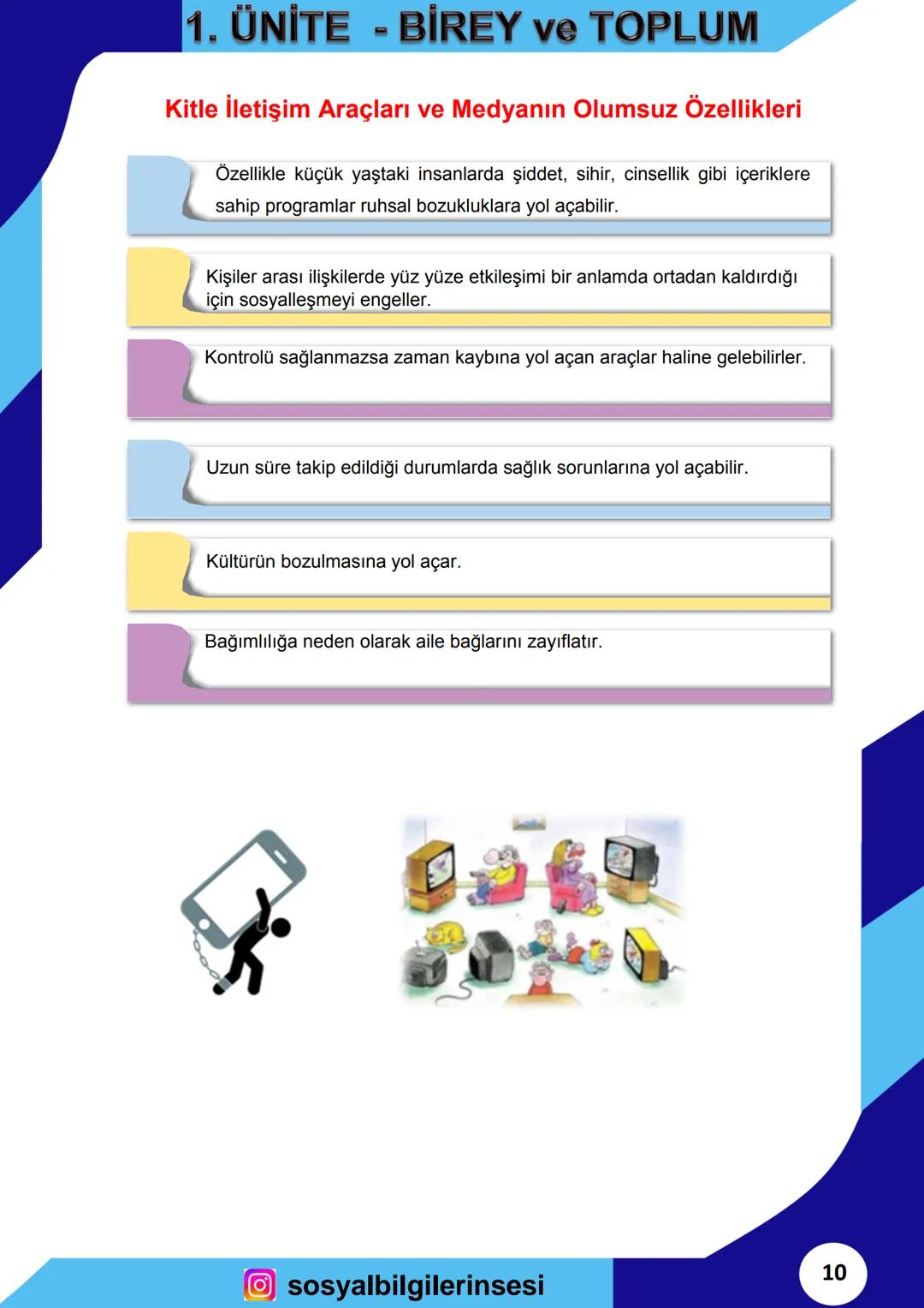 # SOSYAL BİLGİLER
2023
ORTAOKUL
7
DERS NOTLARI # 1. ÜNİTE - BİREY ve TOPLUM
## İLETİŞİM NEDİR?
* İnsanlar, geçmişten günümüze çeşitl