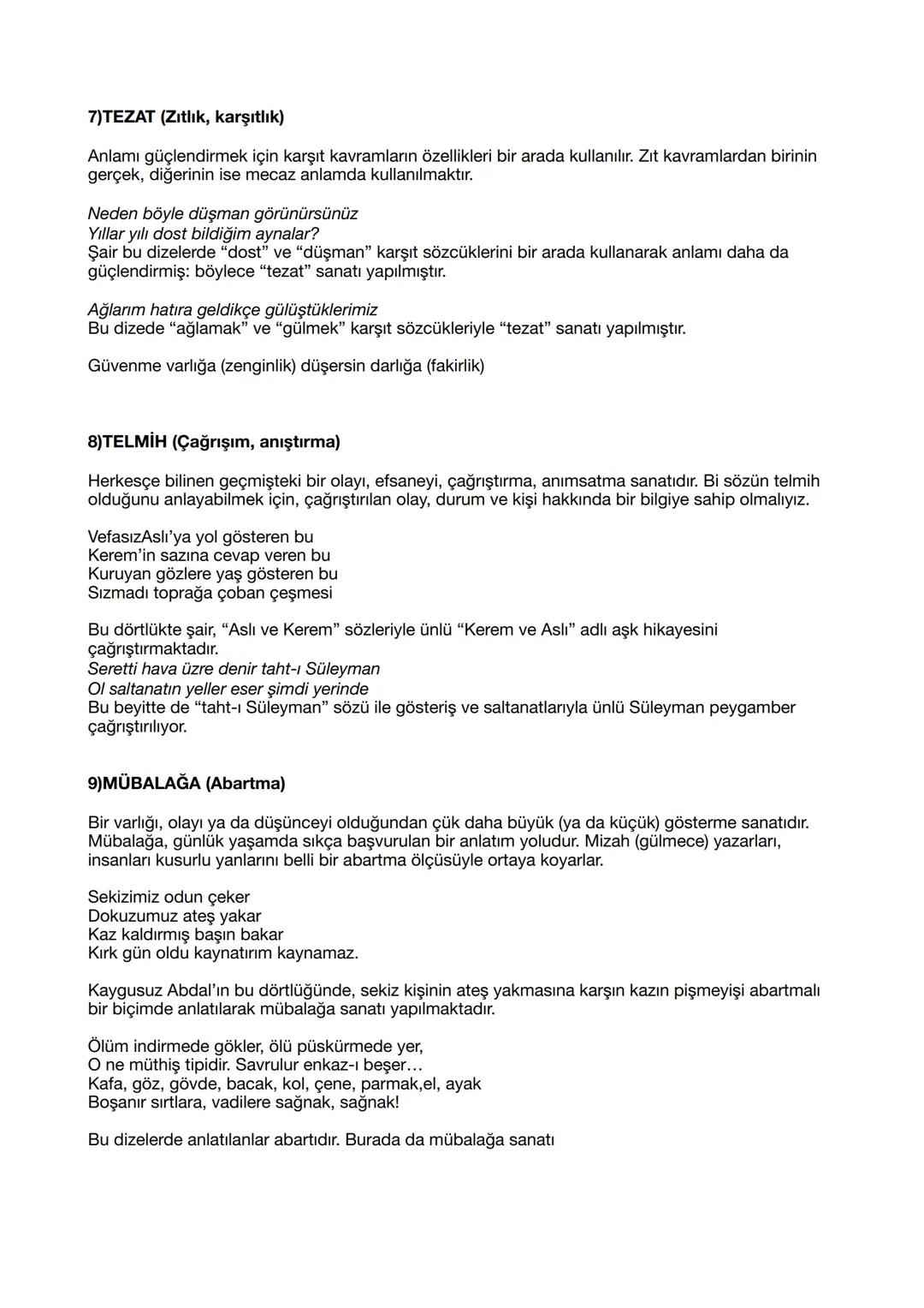 # 1)TEŞBİH (BENZETME)
Aralarında türlü yönlerden karşılaştırılarak benzerlik ilgisi bulunan iki şeyden zayıf olanı, nitelikçe
daha üstün ola