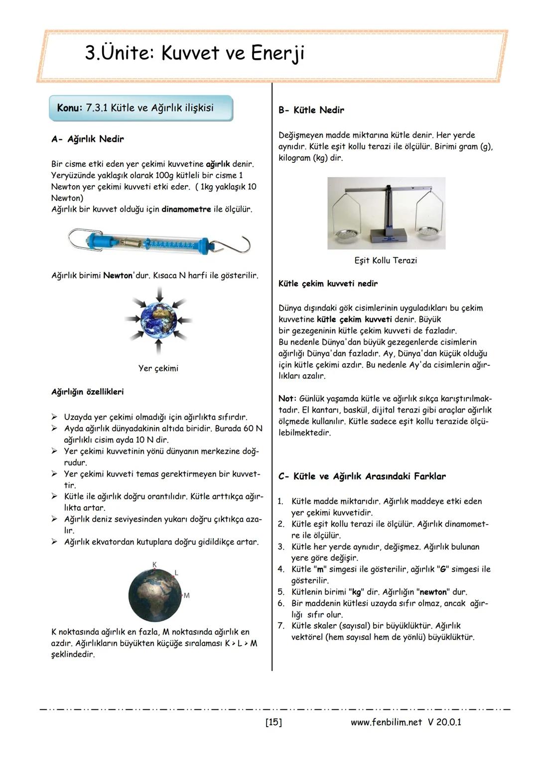 7.Sınıf Fen Bilimleri
Ders Notları
Barış ZEREN
Fen Bilimleri Öğretmeni
www.fenbilim.net V 20.0.1 1.Ünite: Güneş Sistemi ve Ötesi
Konu: 7.1.1