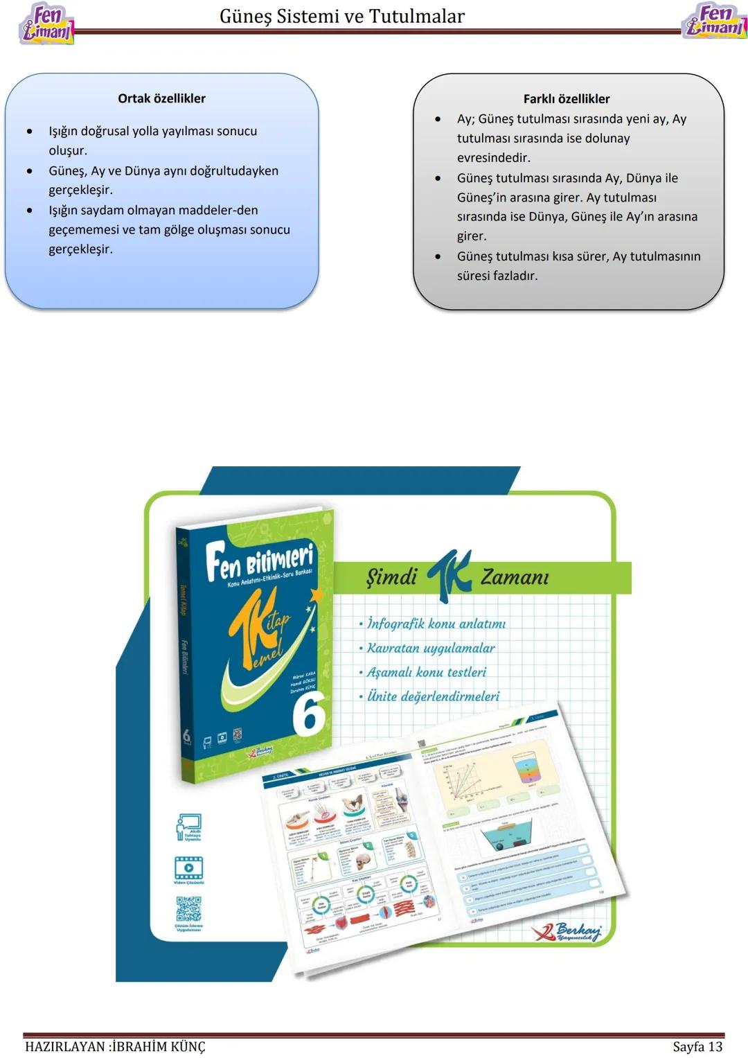 Fen
Limanj
Güneş Sistemi ve Tutulmalar
# GÜNEŞ SİSTEMİ
## VE
# TUTULMALAR
Konu / Kavramlar: Güneş sistemi, gezegenler, meteor, gök taşı, ast