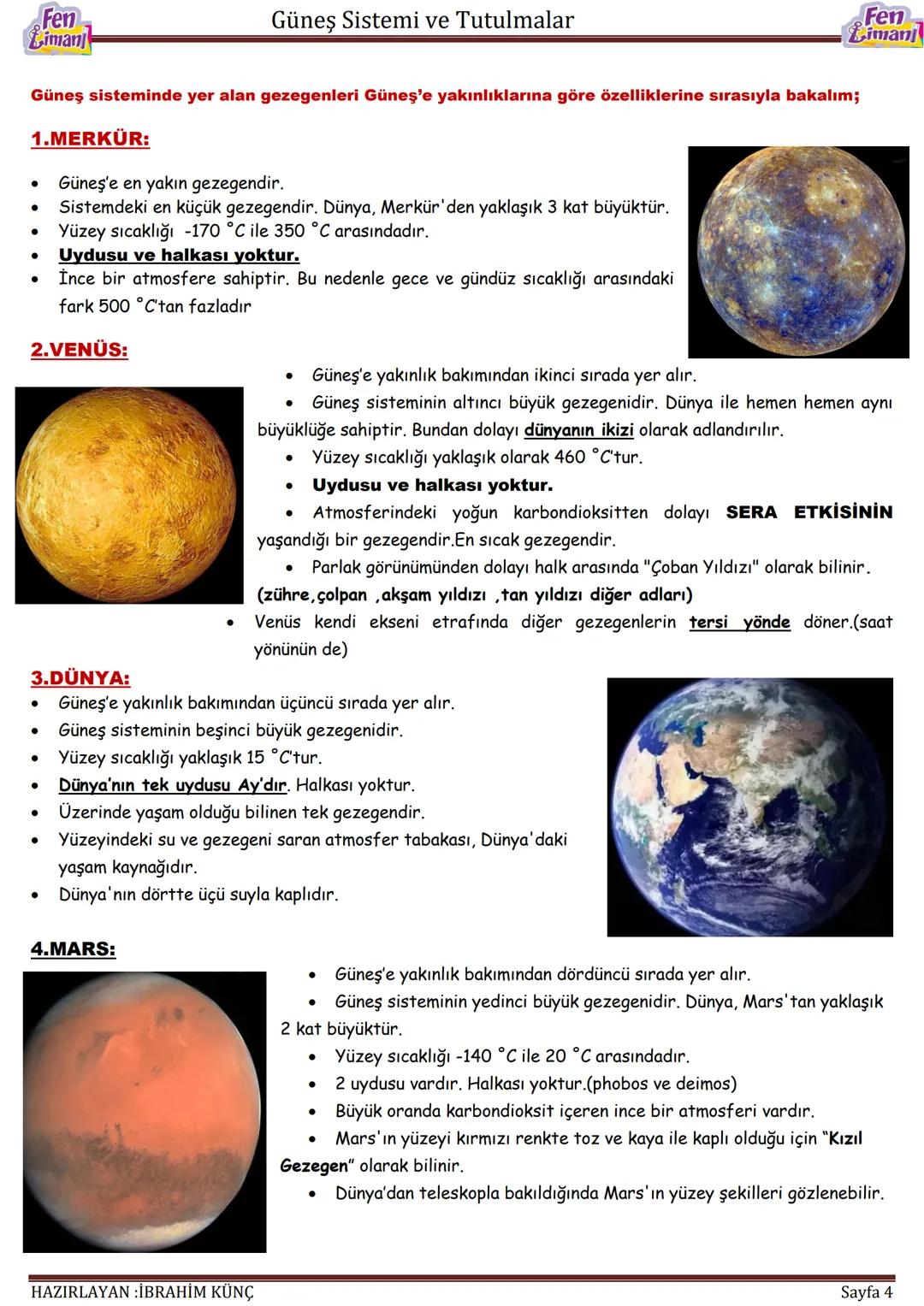 Fen
Limanj
Güneş Sistemi ve Tutulmalar
# GÜNEŞ SİSTEMİ
## VE
# TUTULMALAR
Konu / Kavramlar: Güneş sistemi, gezegenler, meteor, gök taşı, ast