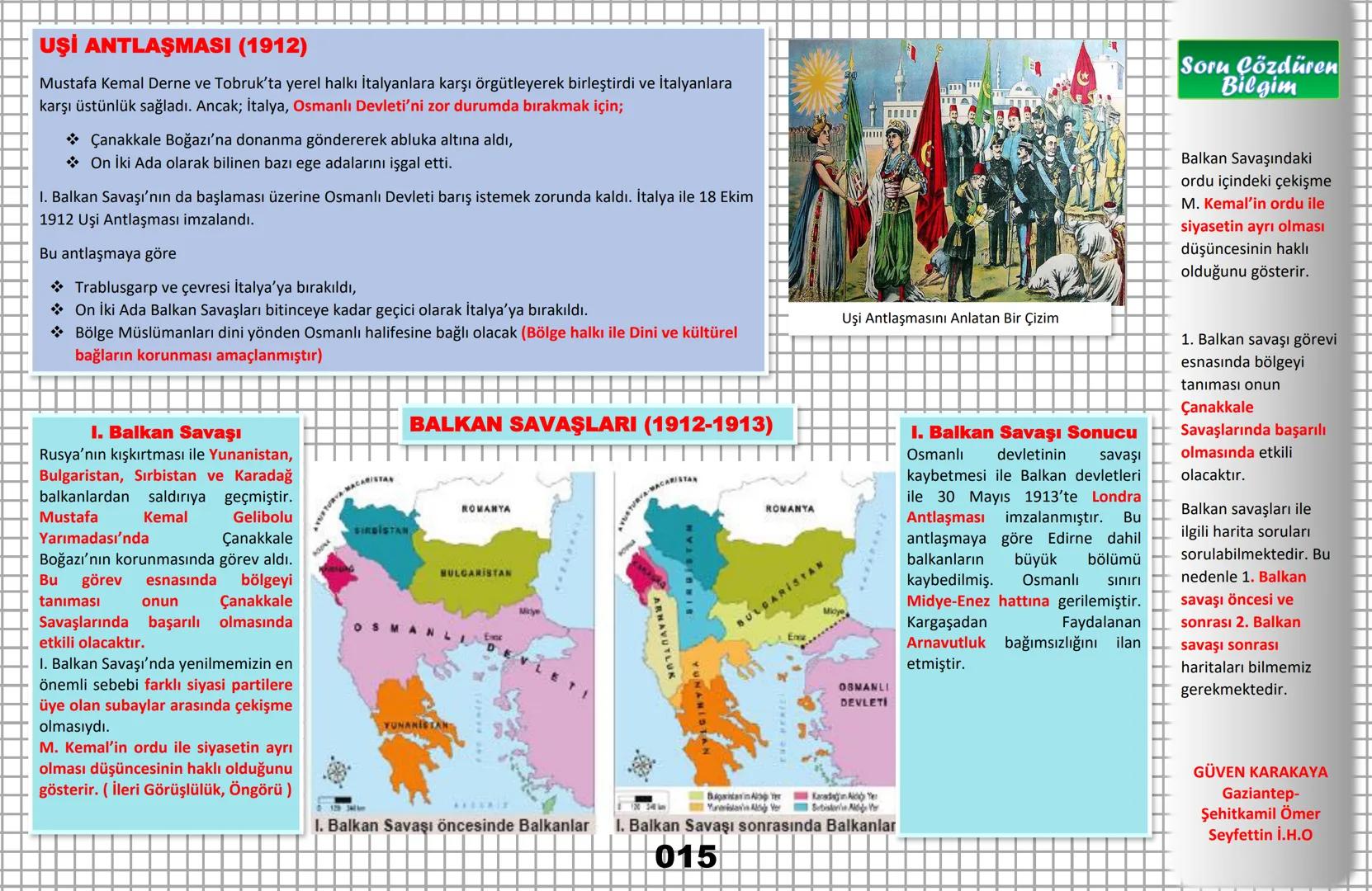 8. SINIF
T.C. İNKILAP TARİHİ VE ATATÜRKÇÜLÜK
PRATIK DEFTERİM
ANLAMAYI KOLAYLAŞTIRIR YORUMU GÜÇLENDIRIR
Türk Evladi Ecdadımı Tanıdıkça Daha B