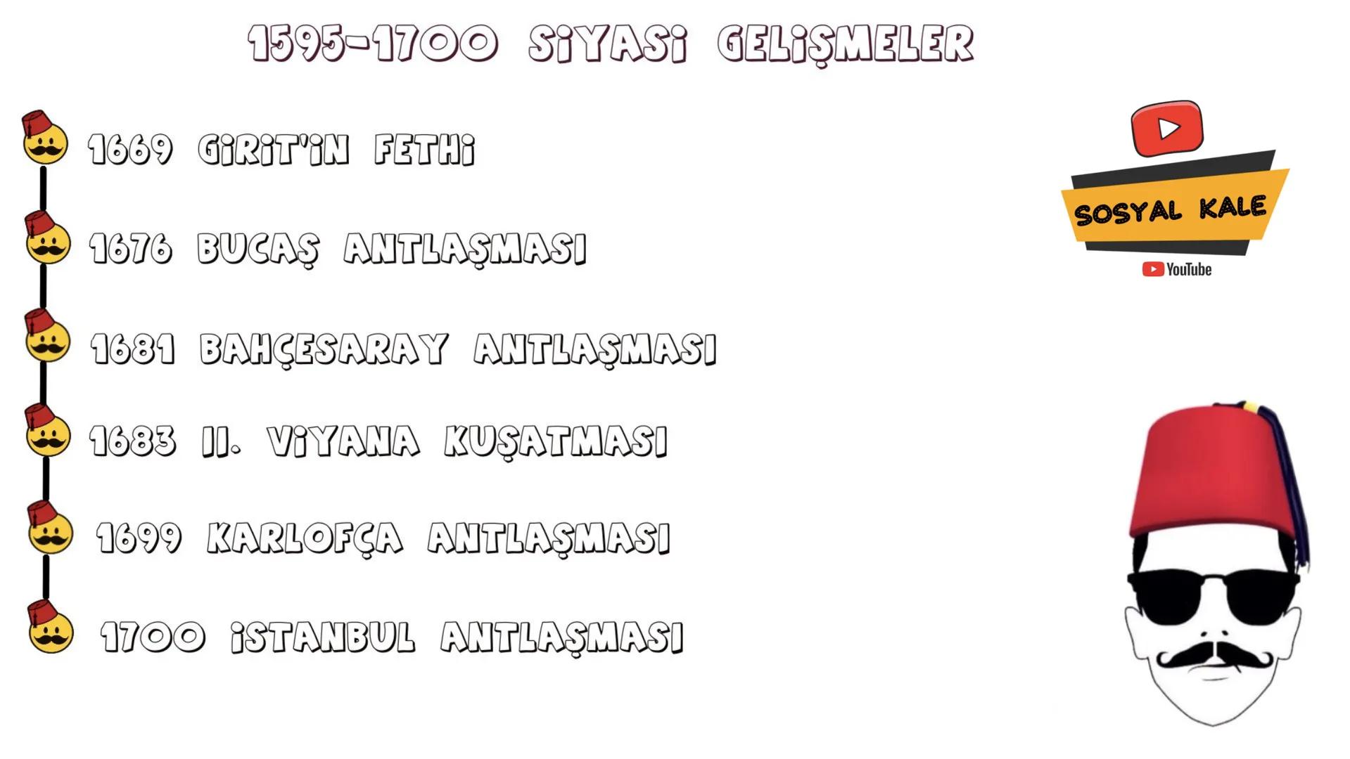 1595-1700 SIYASİ GELİŞMELER
1596 HAÇOVA MUHAREBESİ
1606 ZITVATOROK ANTLAŞMASI
1612 NASUH PAŞA ANTLAŞMASI
1618 SERAV ANTLAŞMASI
AVUSTURYA
KAR