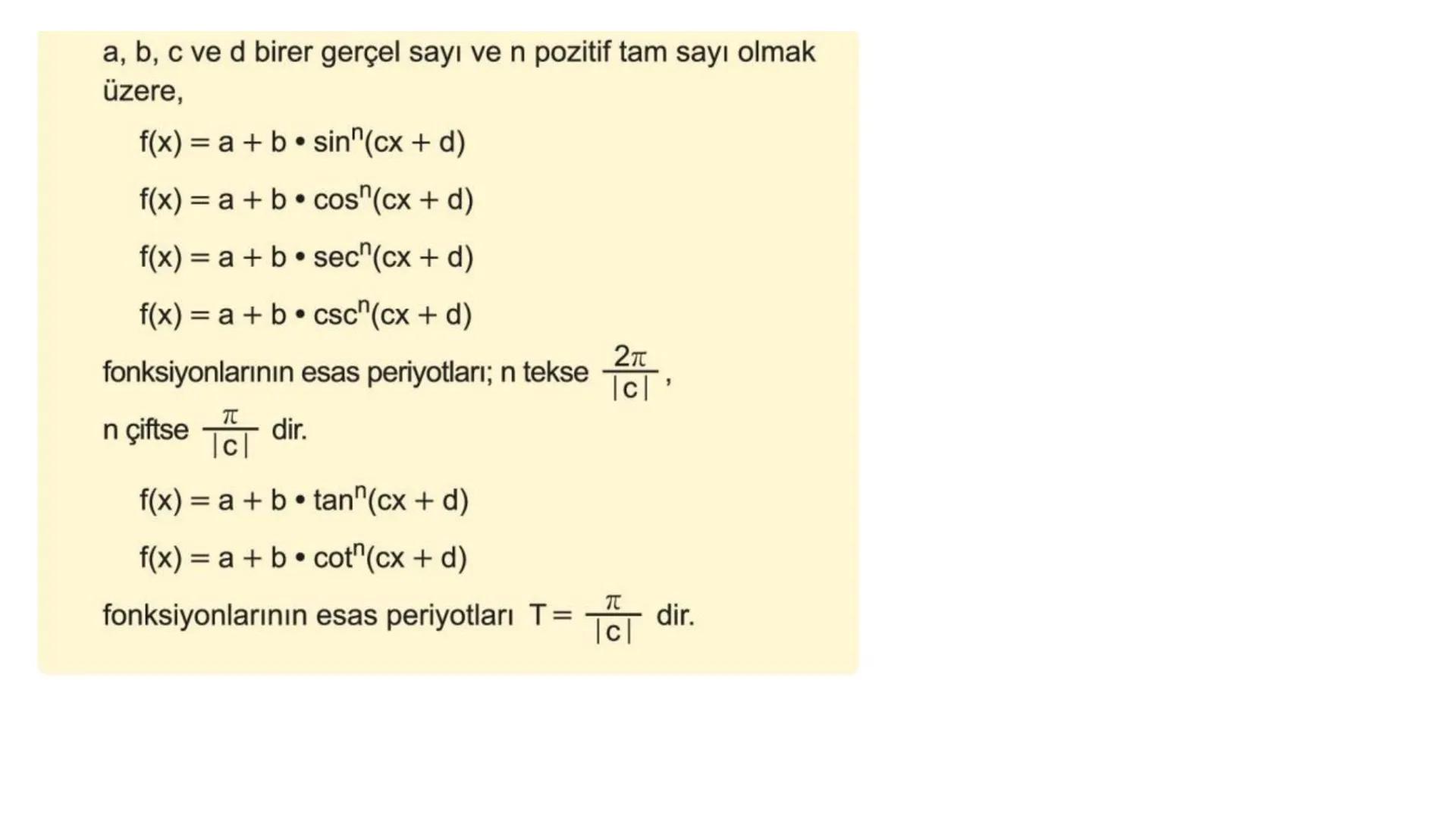 # TRİGONOMETRİ-2 DEVAMI # Üçgende Trigonometrik Teoremler
A) Kosinüs Teoremi
Bir ABC üçgeninin kenar uzunlukları a birim, b birim ve c bir