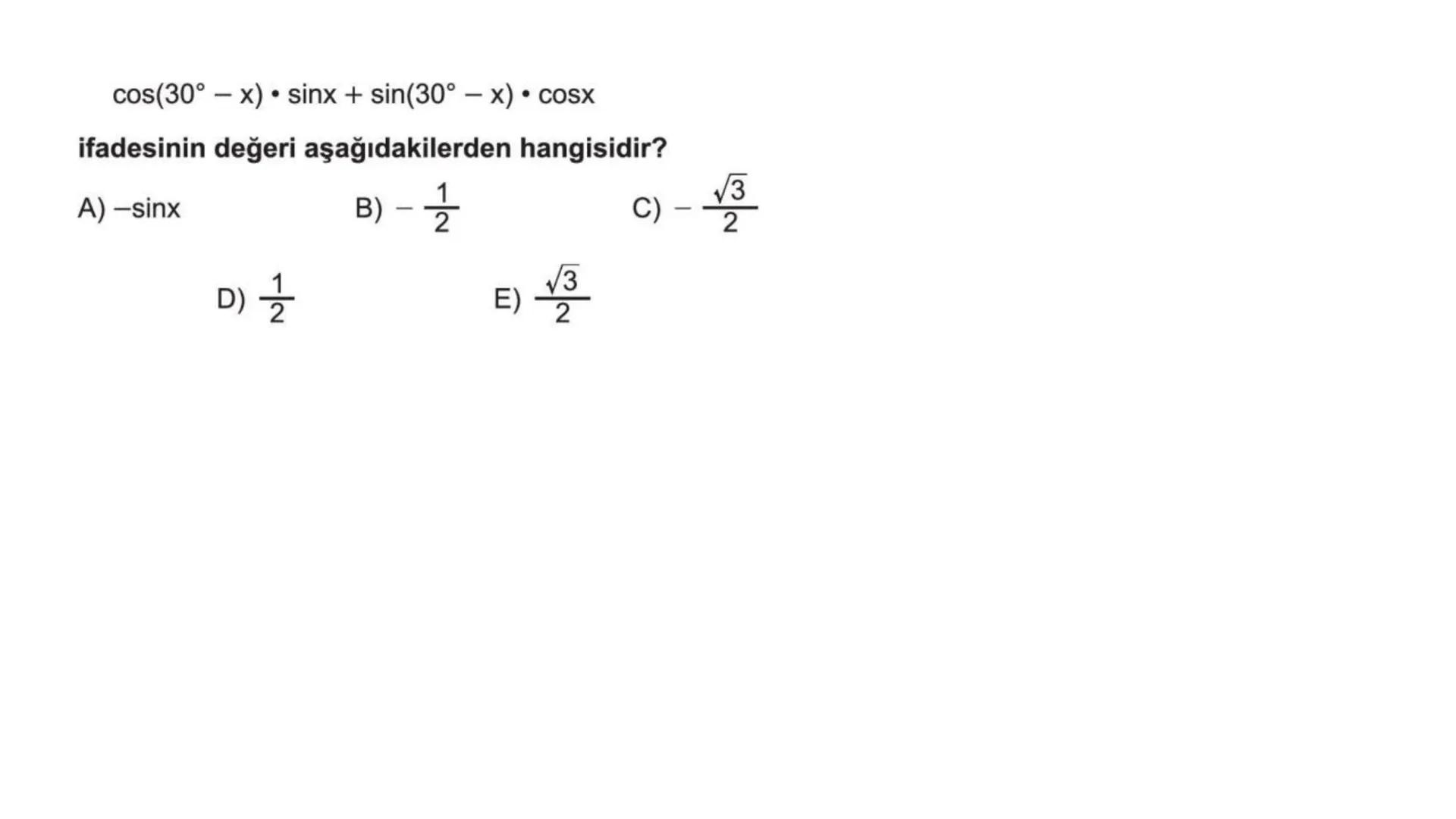 # TRİGONOMETRİ-2 DEVAMI # Üçgende Trigonometrik Teoremler
A) Kosinüs Teoremi
Bir ABC üçgeninin kenar uzunlukları a birim, b birim ve c bir