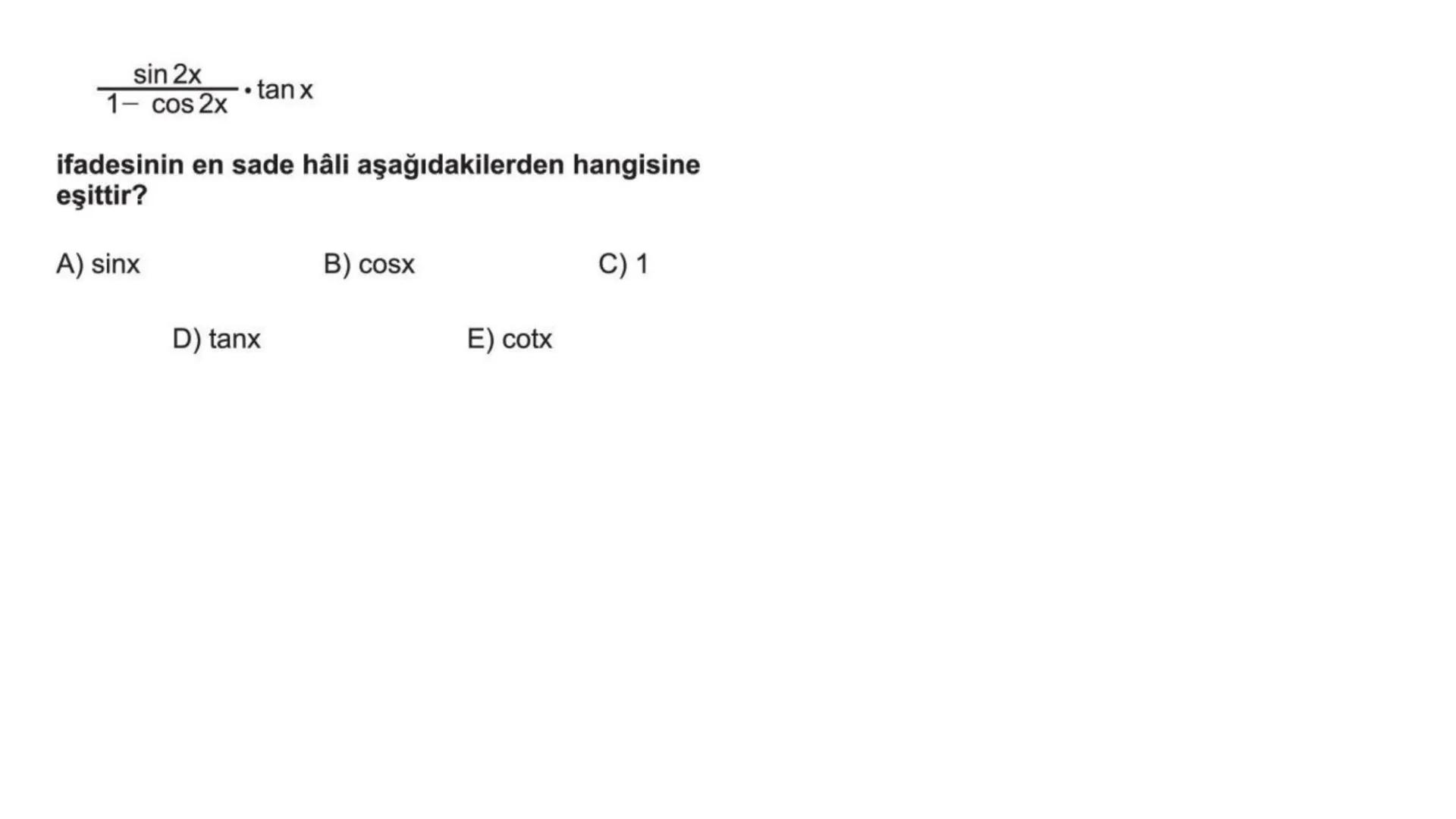 # TRİGONOMETRİ-2 DEVAMI # Üçgende Trigonometrik Teoremler
A) Kosinüs Teoremi
Bir ABC üçgeninin kenar uzunlukları a birim, b birim ve c bir