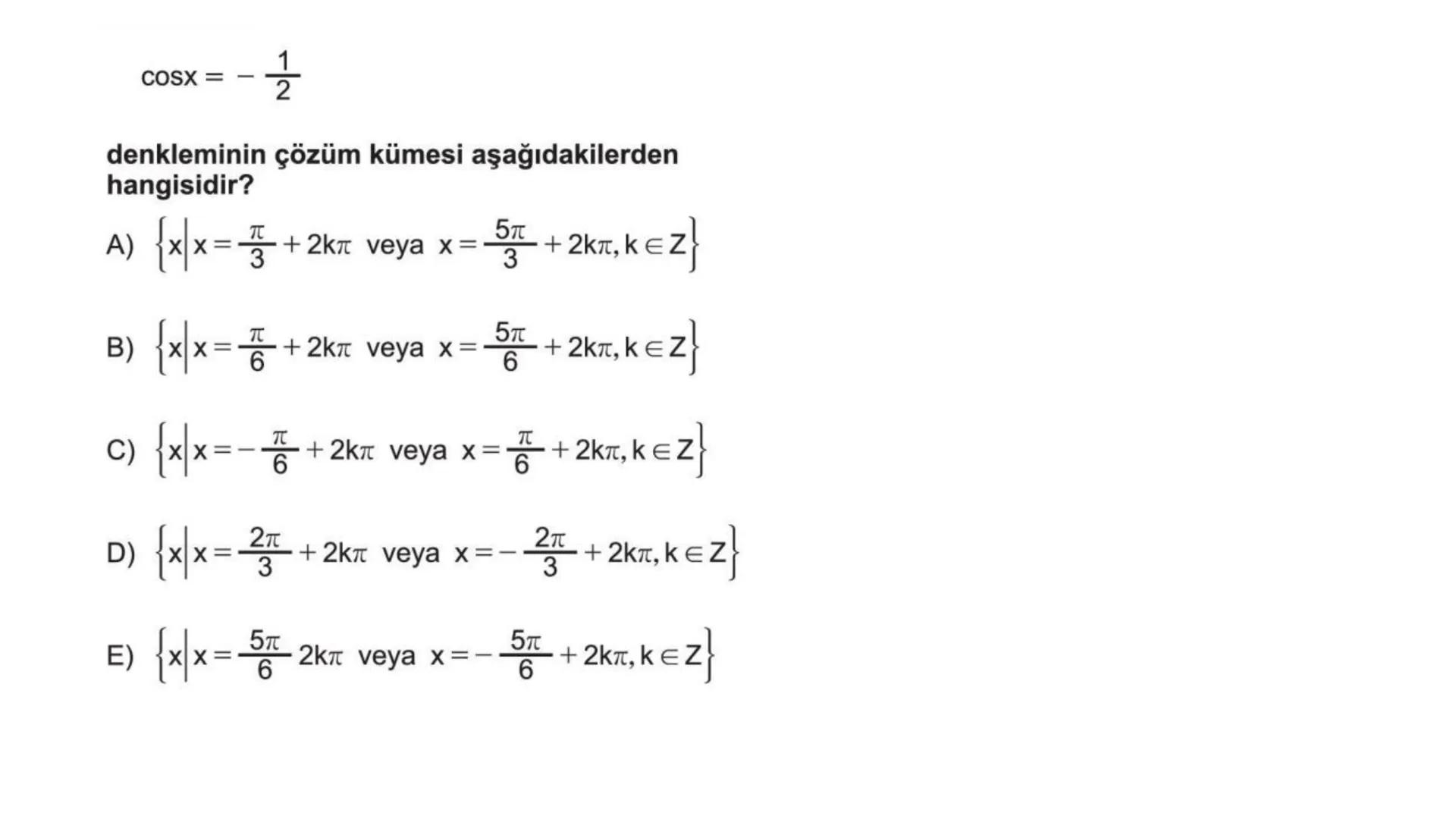 # TRİGONOMETRİ-2 DEVAMI # Üçgende Trigonometrik Teoremler
A) Kosinüs Teoremi
Bir ABC üçgeninin kenar uzunlukları a birim, b birim ve c bir