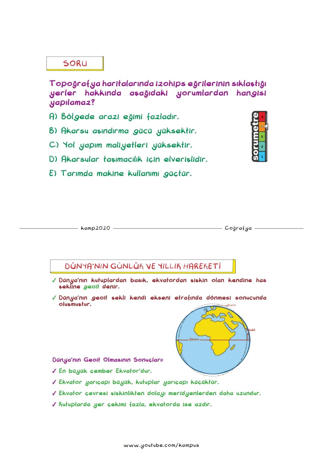 KAMP
2020
TYT COĞRAFYA FULL TEKRAR 2
KAMP
2020
COĞRAFYA FUUI TEKRAR
-
2 KONULARI
1. TOPRAK ve TİPLERİ
2. BITKI FORMASYONLARI
3. YERYÜZÜNDE S