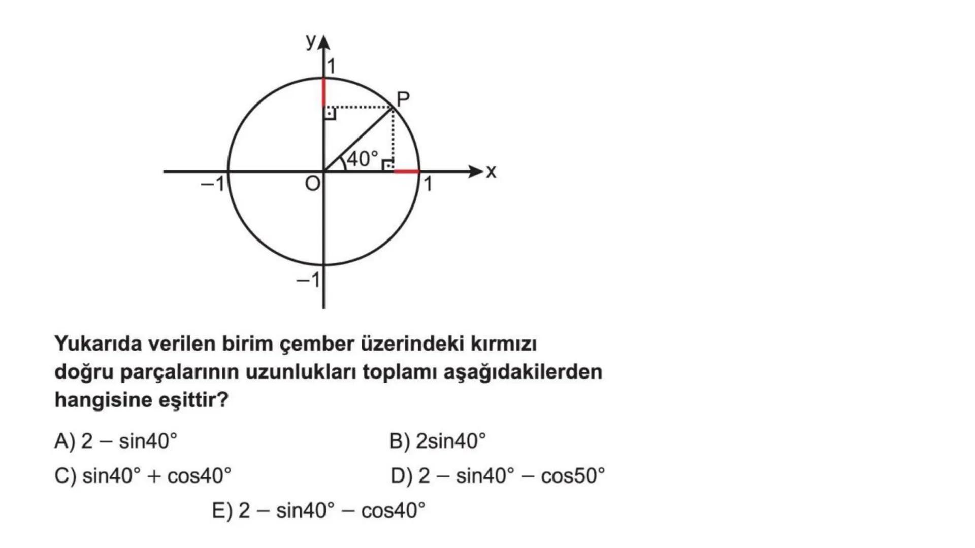TRİGONOMETRİ # 1. Yönlü Açılar
Bir açının kenarlarından birini başlangıç kenarı, diğerini
bitim kenarı alarak elde edilen açıya yönlü açı d