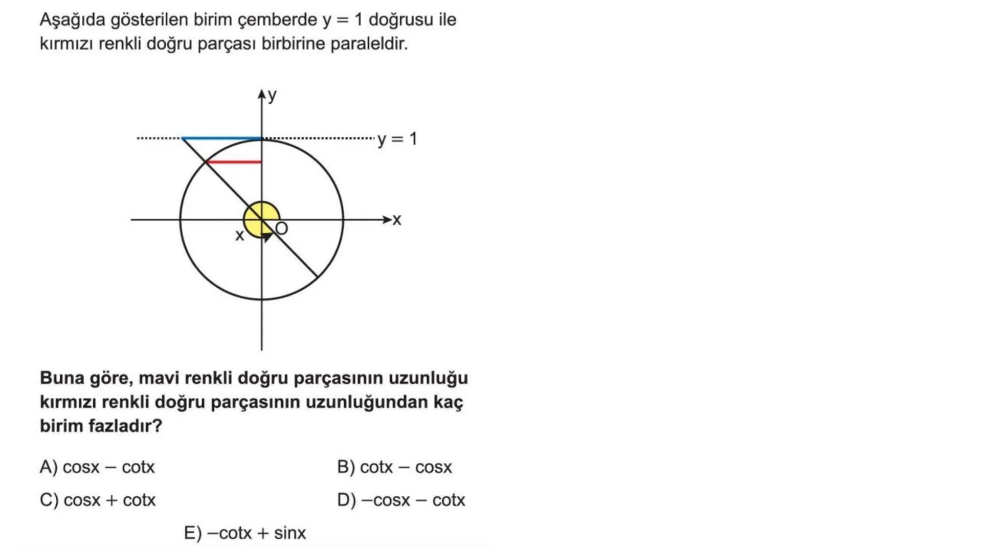 TRİGONOMETRİ # 1. Yönlü Açılar
Bir açının kenarlarından birini başlangıç kenarı, diğerini
bitim kenarı alarak elde edilen açıya yönlü açı d