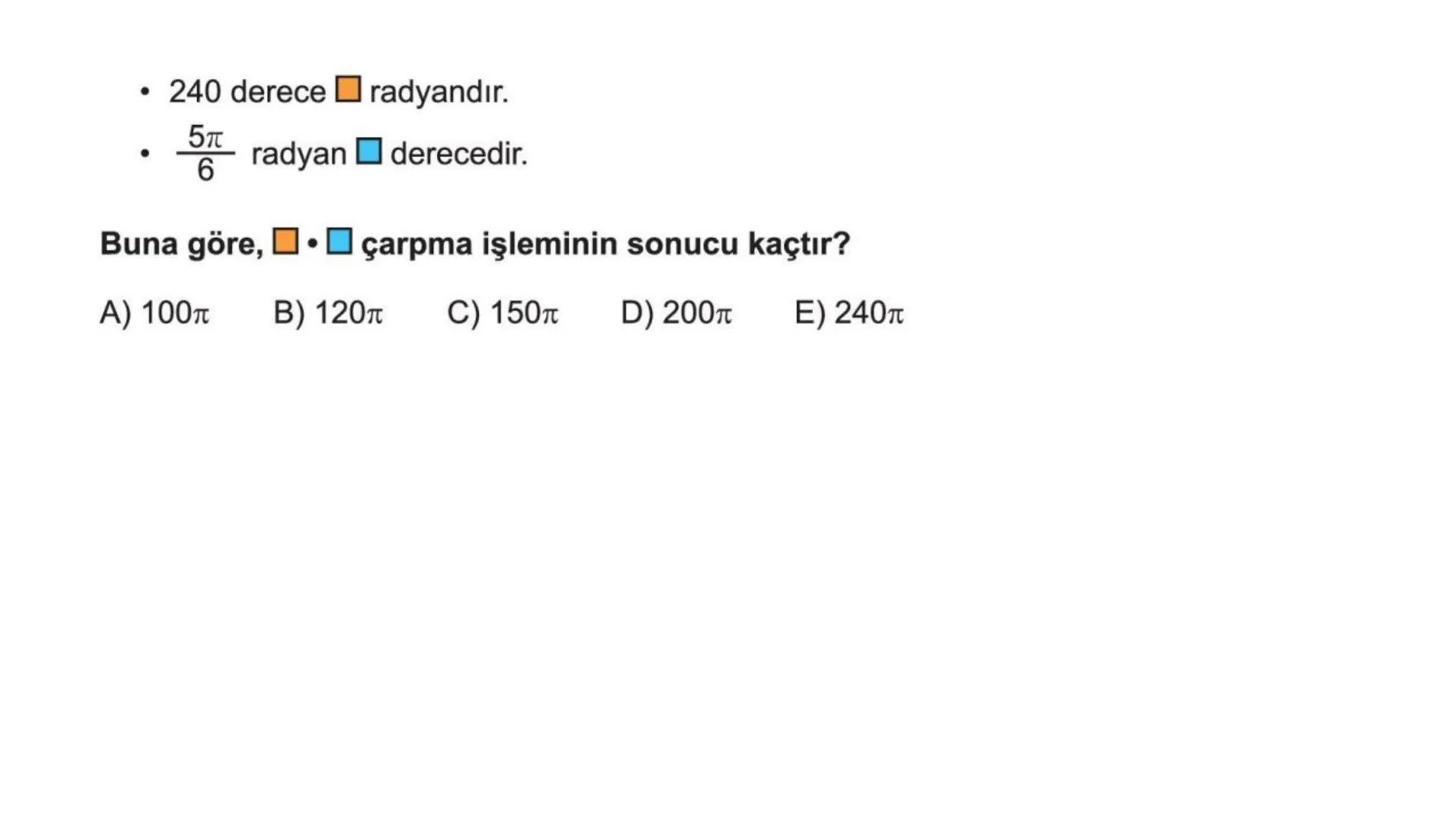 TRİGONOMETRİ # 1. Yönlü Açılar
Bir açının kenarlarından birini başlangıç kenarı, diğerini
bitim kenarı alarak elde edilen açıya yönlü açı d