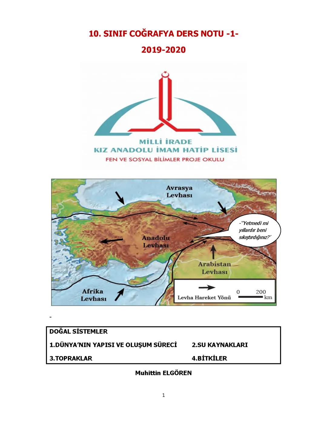 Coğrafya 10.sınıf