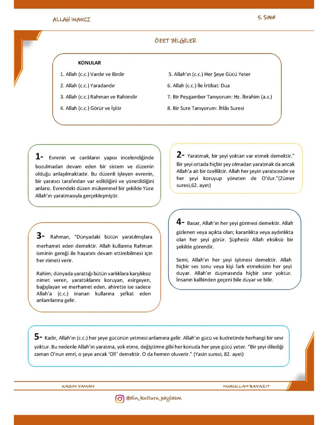 5.sınıf din kültürü 𝐀𝐋𝐋𝐀𝐇 𝐢𝐧𝐚𝐧𝐜𝛊 𝐝𝐞𝐫𝐬 𝐧𝐨𝐭𝐮