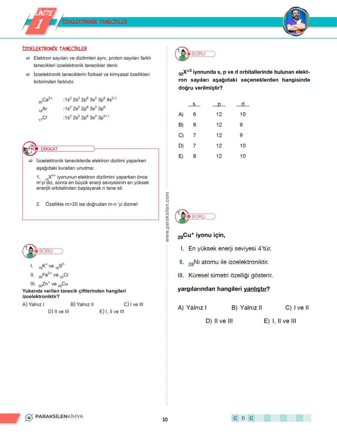 # 1. TEMA
13. PERİYODİK TABLO
PARAKSİLENKİMYA
1 # UNITE
1
PERİYODİK TABLO
PERİYODİK TABLO
➡ Sınıflandırma, bir bilim dalında incelene